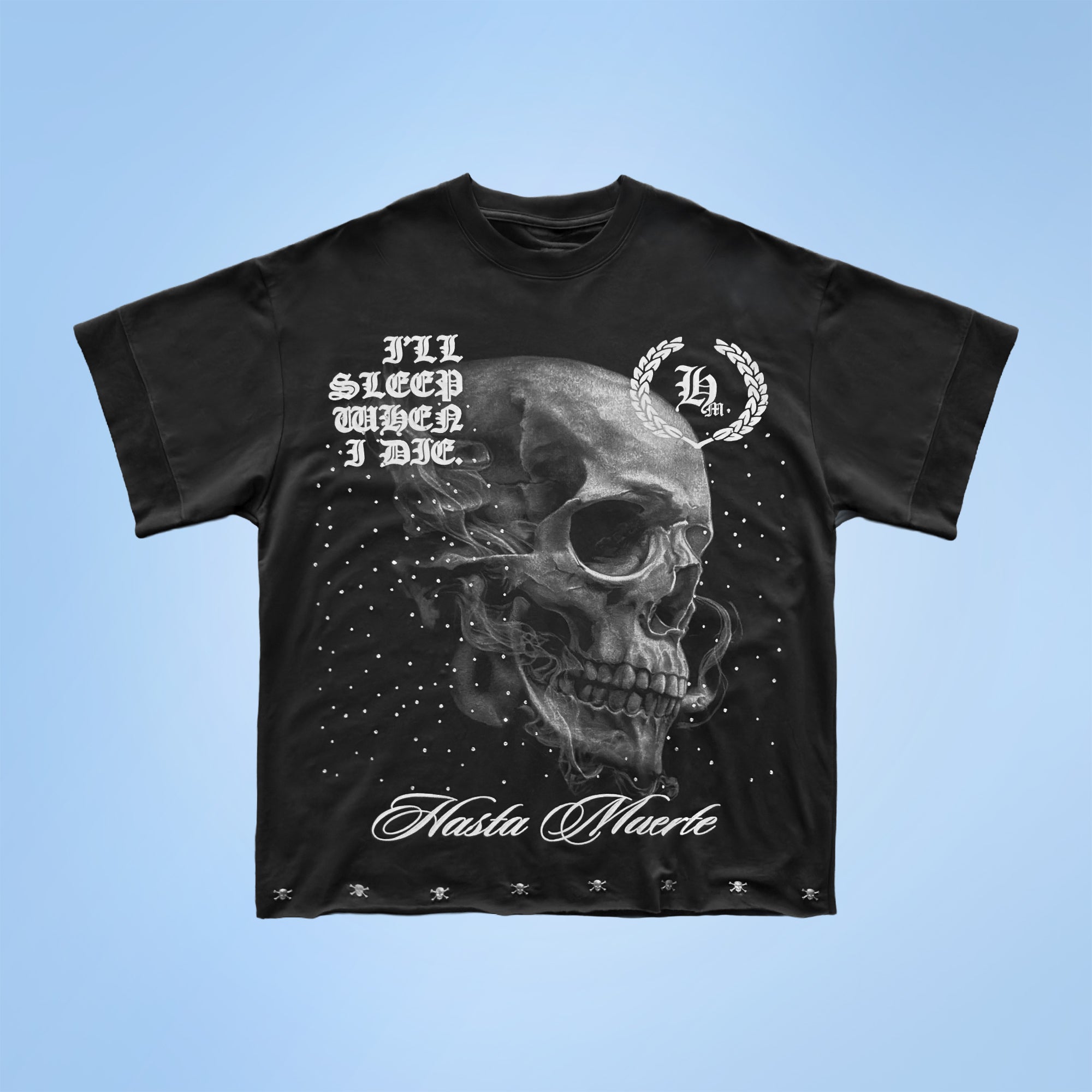1 of 1 Skull Smoke Stud RAW EDGE Tee - XL