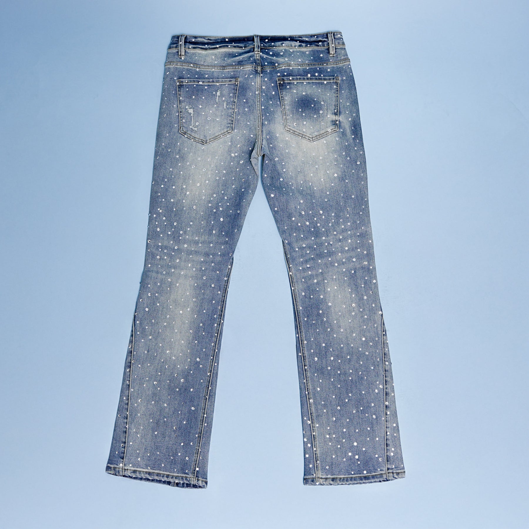 1 of 1 HM Get Money Rhinestone Denim Pants