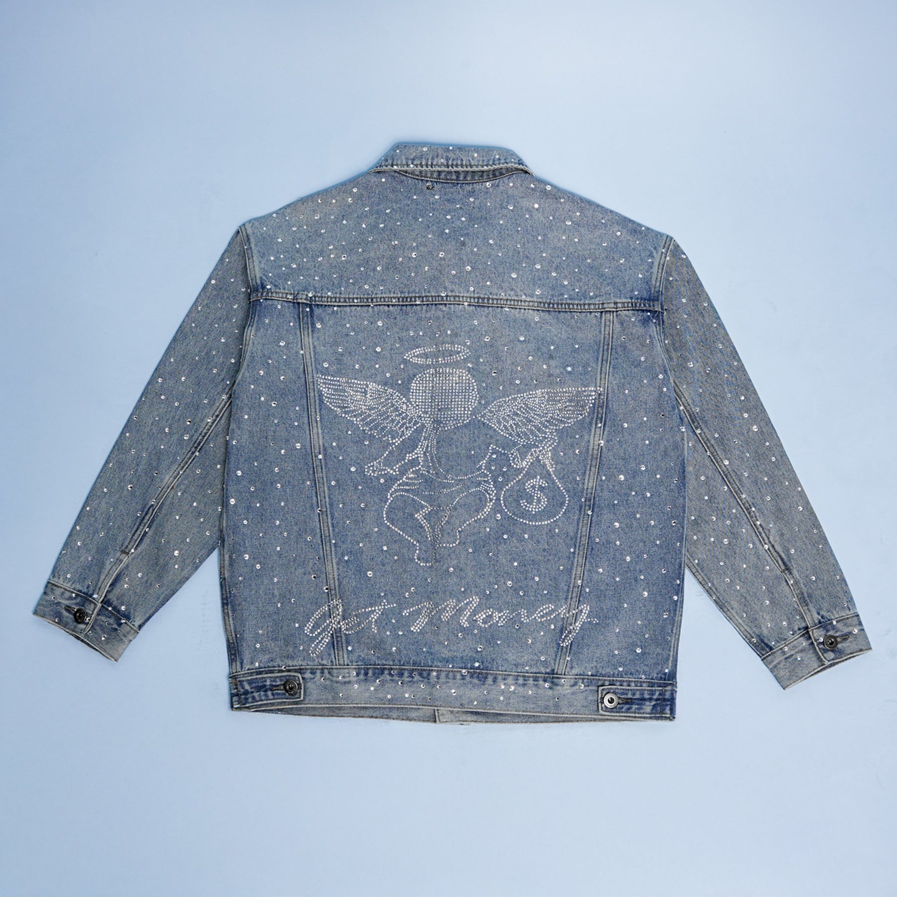 1 of 1 HM Get Money Rhinestone Denim Jacket
