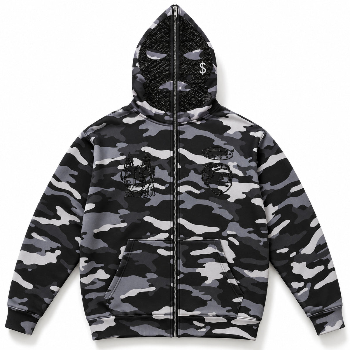 GM Ski Mask CAMO Zip Hoodie