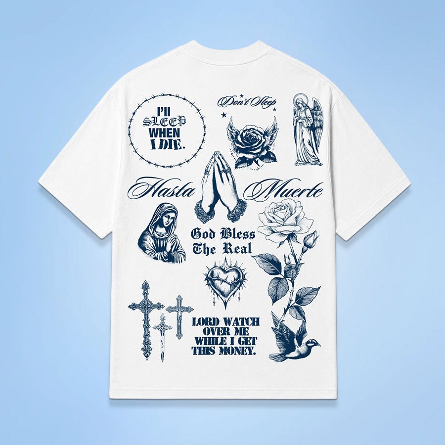 Tattooed Tears - White Tee