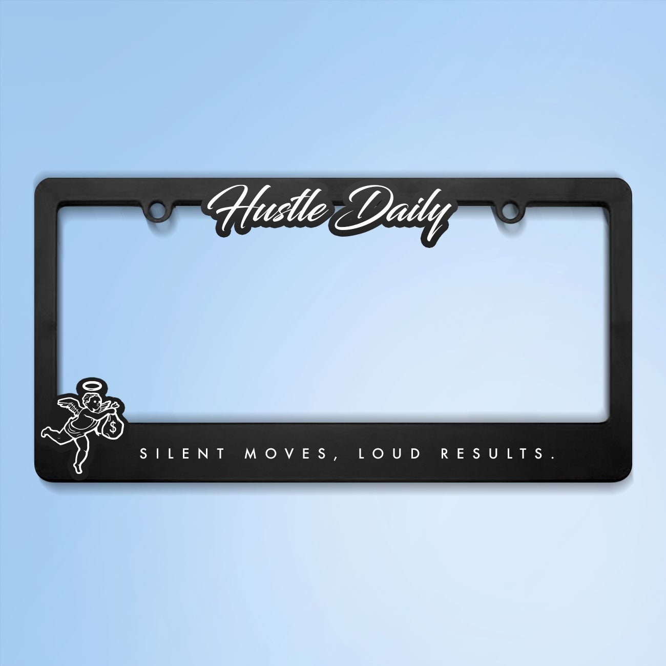 Hustle Daily SMLR License Plate Frame
