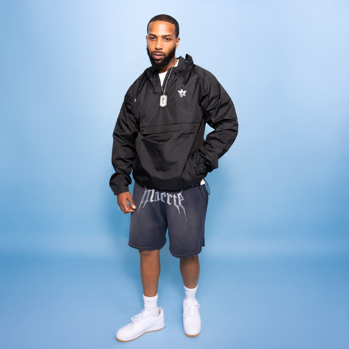 MUERTE ROCK Rhinestone SHORT