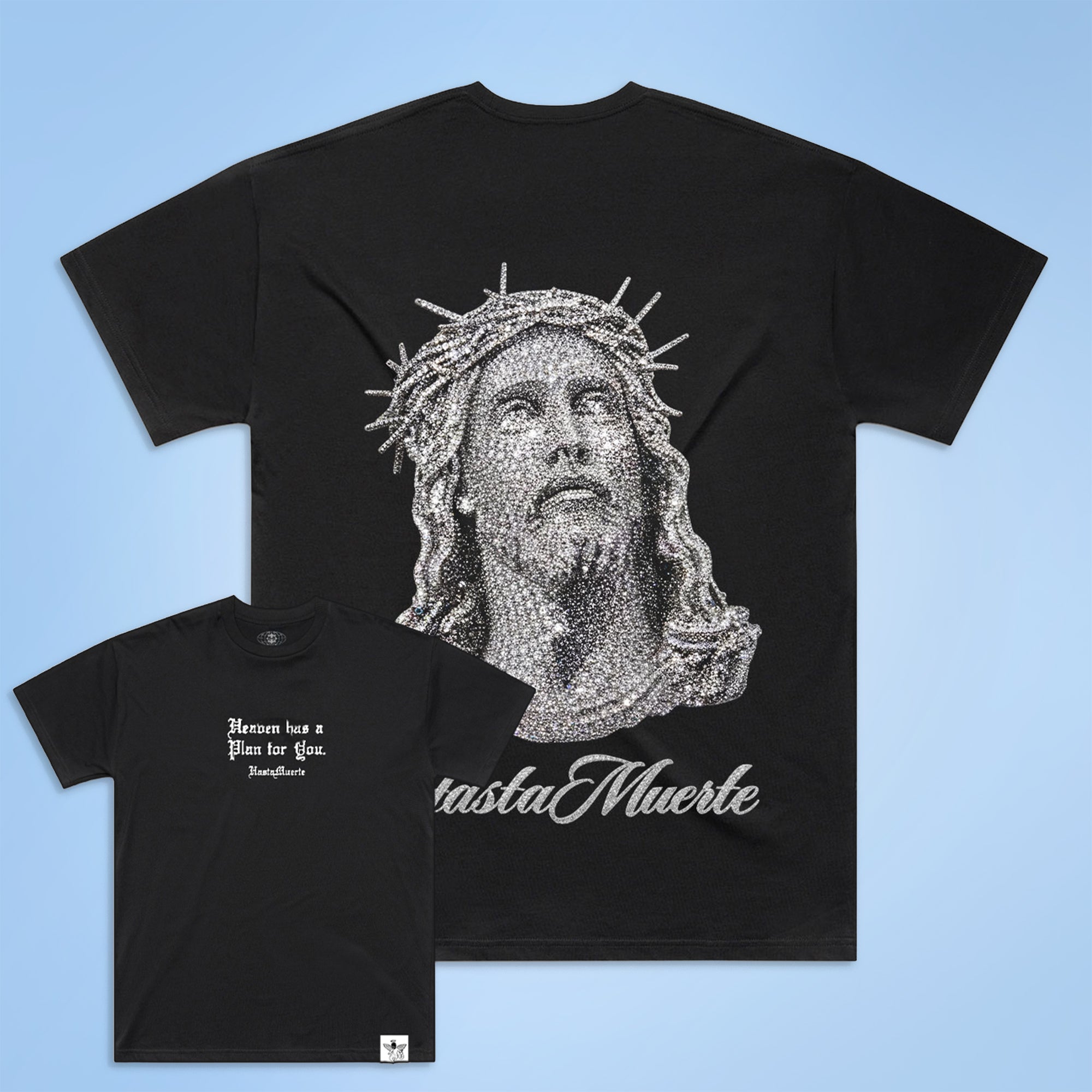 HM Jesus Pendant F/B - BLACK TEE