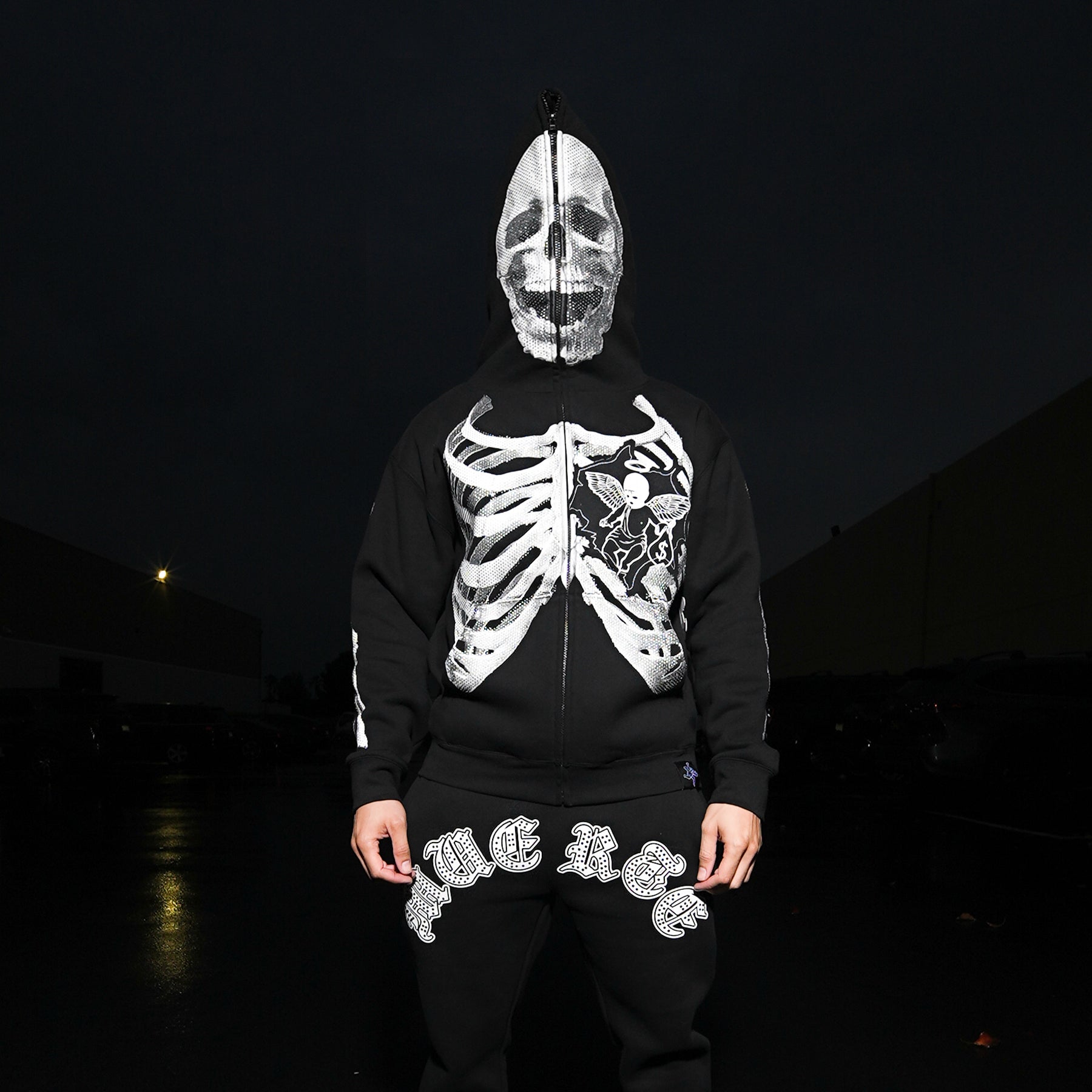 T3 HM Angel Cage Full Zip Hoodie