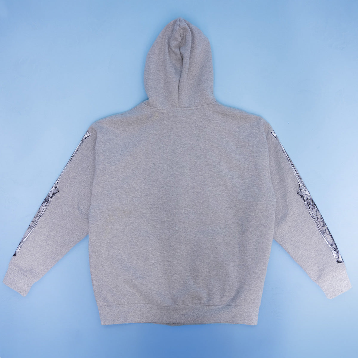 T2 Skull Zip Hoodie - Heather Grey
