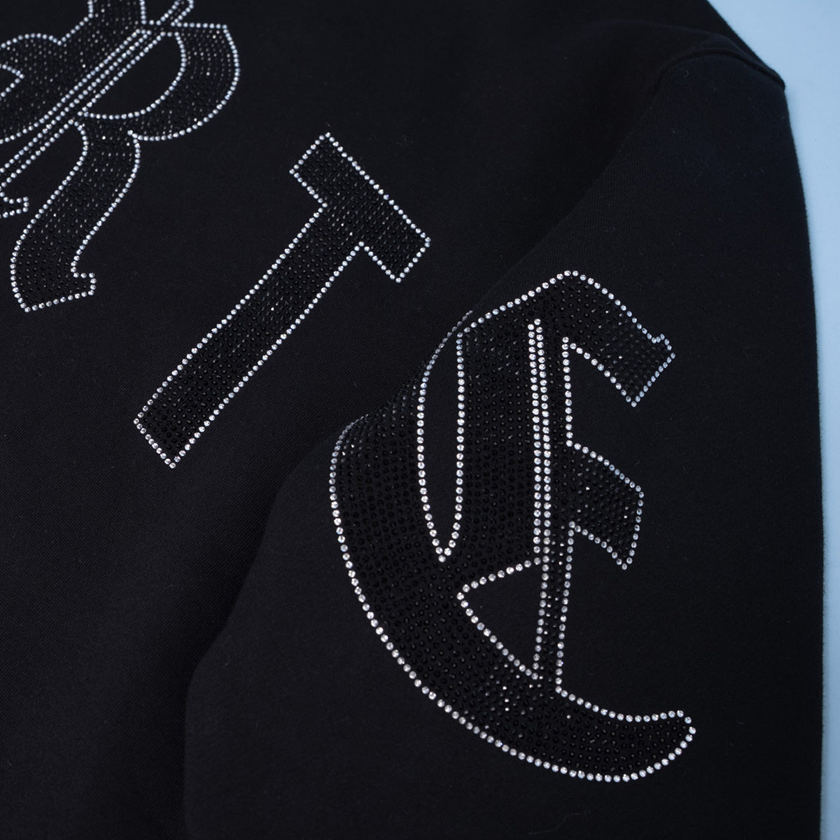 OE Muerte Bones Rhinestone F/B Hoodie