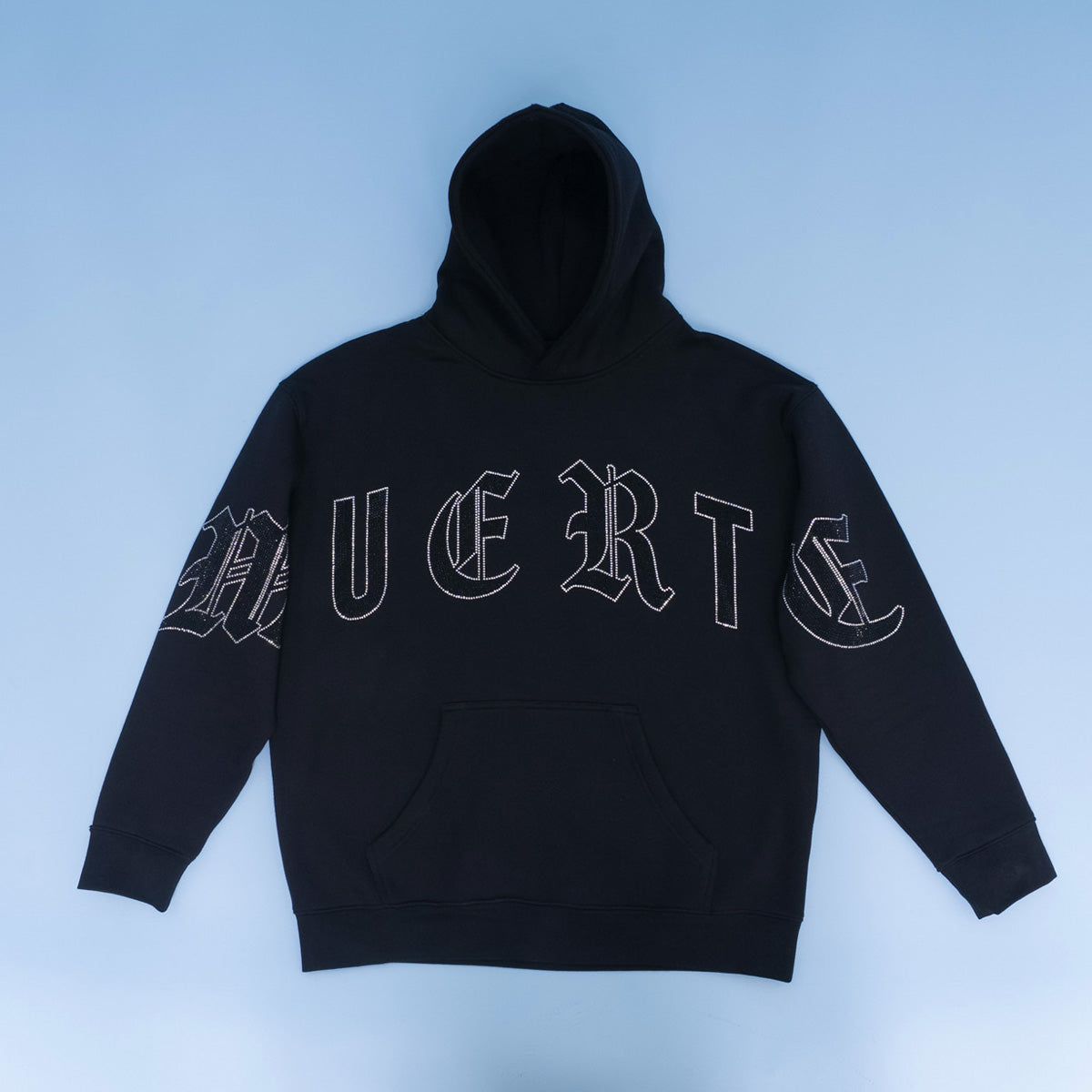 OE Muerte Bones Rhinestone F/B Hoodie