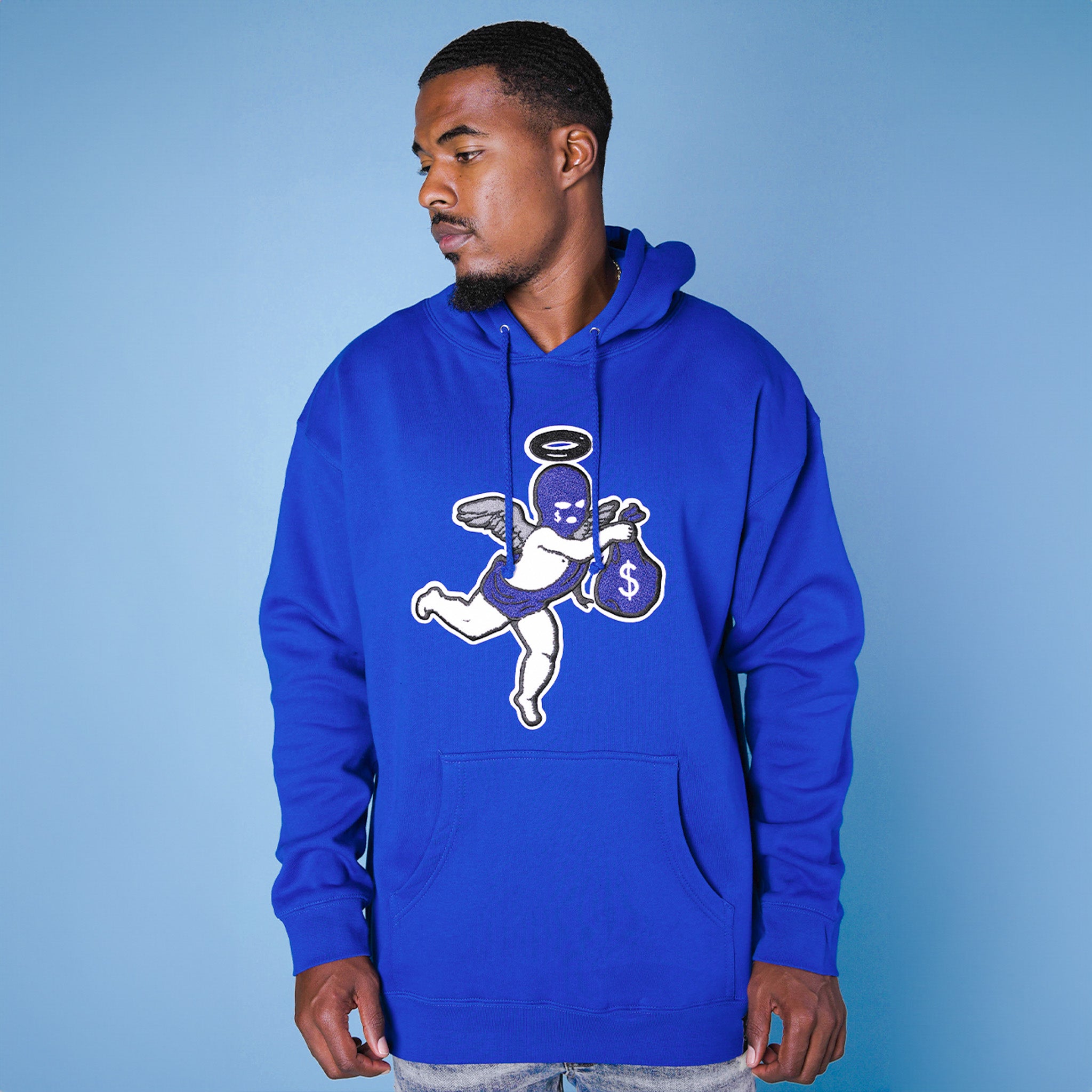 歯*粉様 SKYLRK ZIP HOODE SUPER BLUE Sサイズ ZIP HOODIE