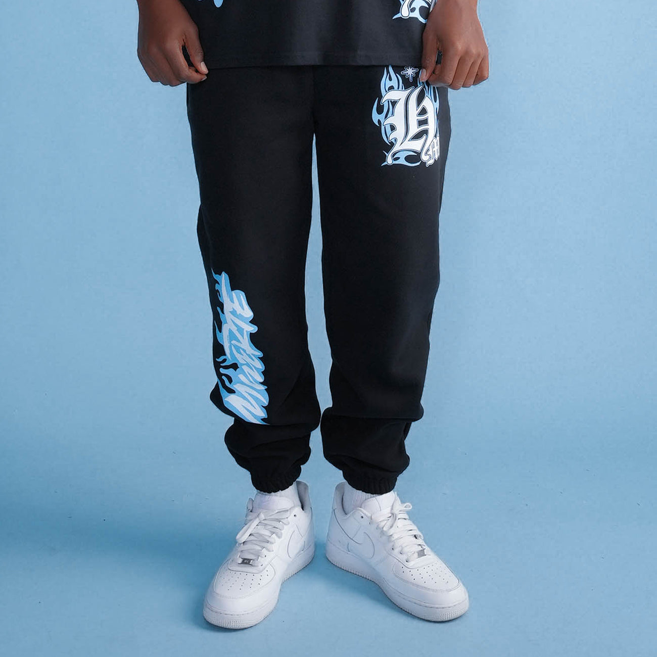 Flow Sweatpant in Moonshrooms Blue main image 0