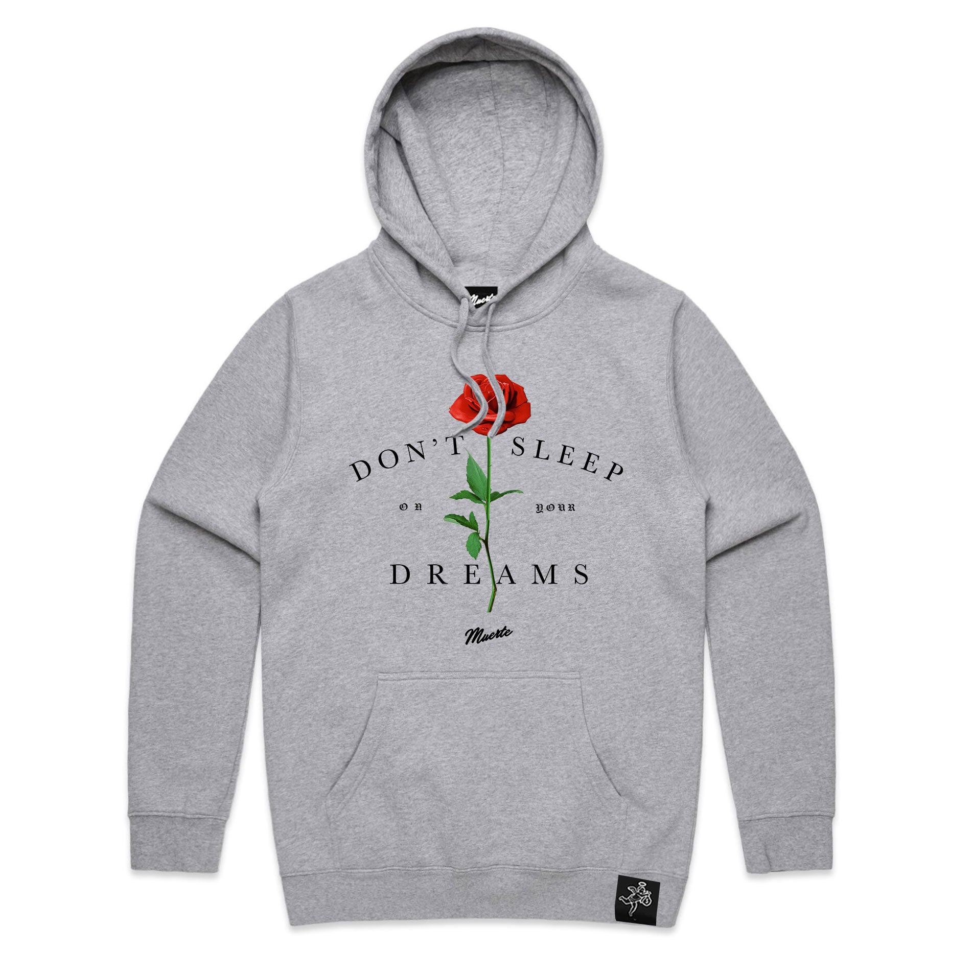 No duermas en tus sueños sudadera con capucha rosa