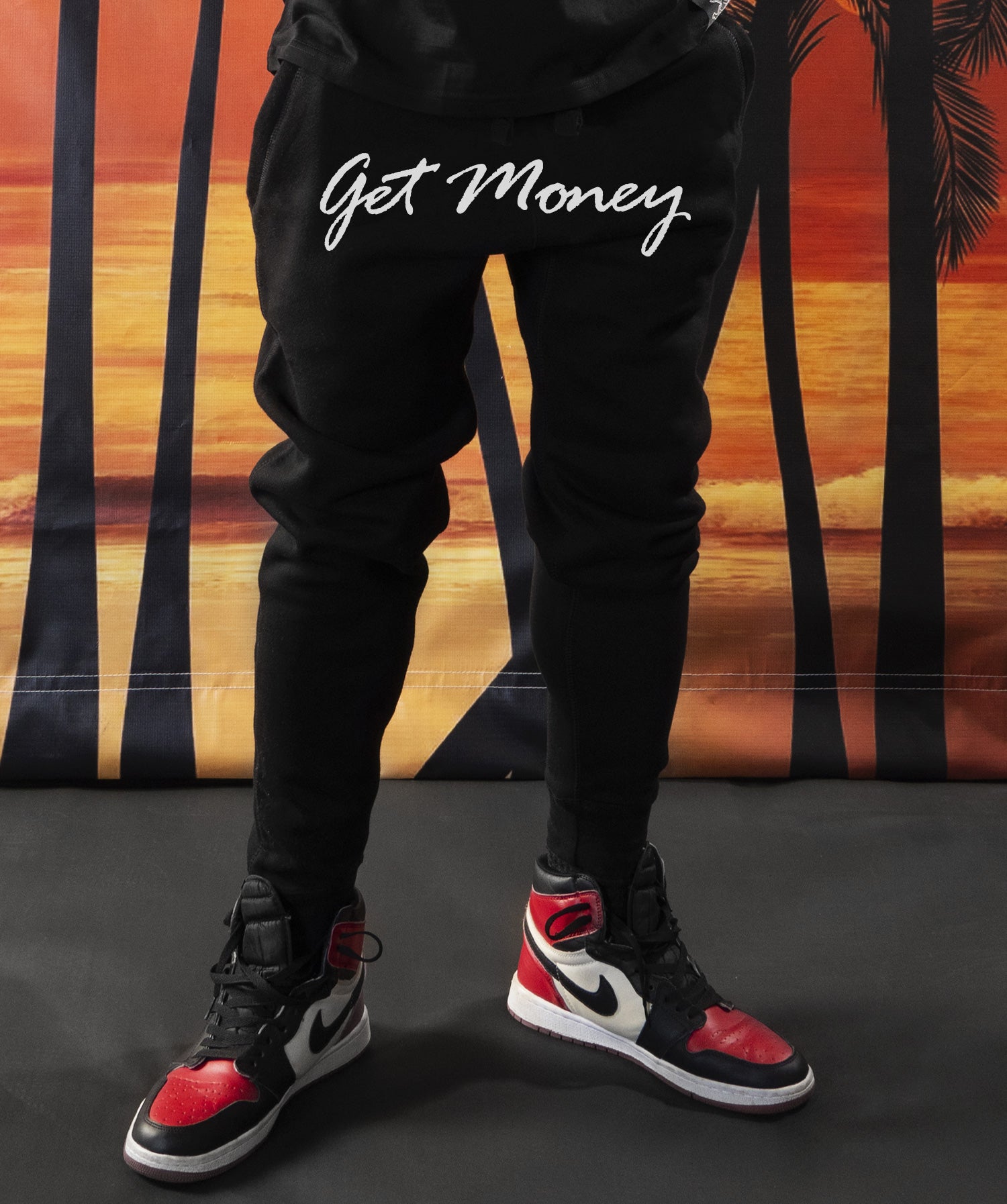 Get Money Front Logo Script Joggers