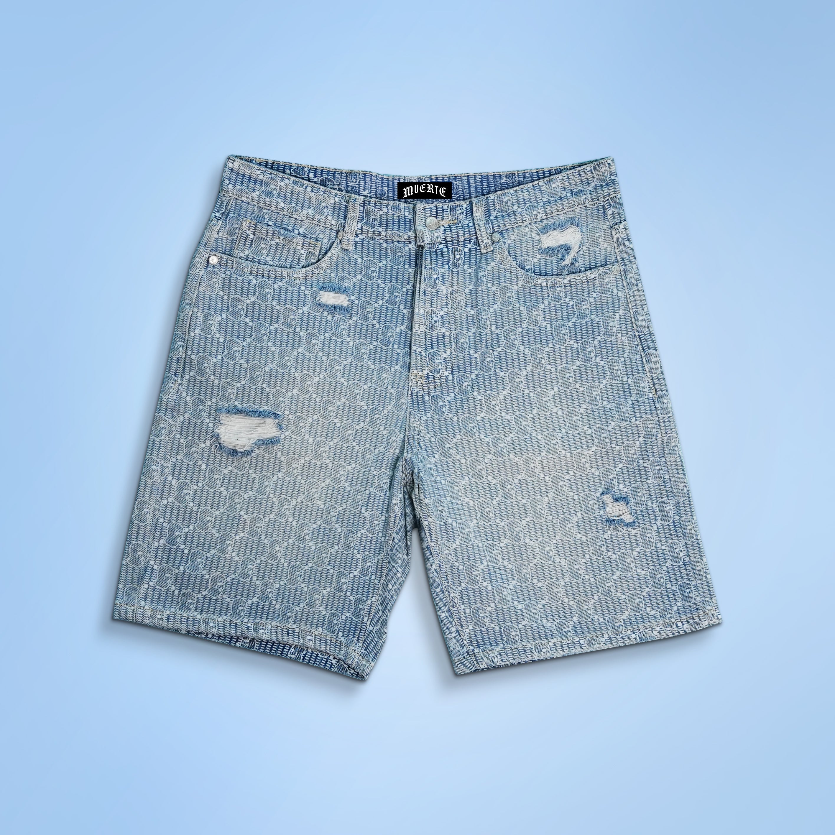 Shorts vaqueros desgastados Hustle de Champions