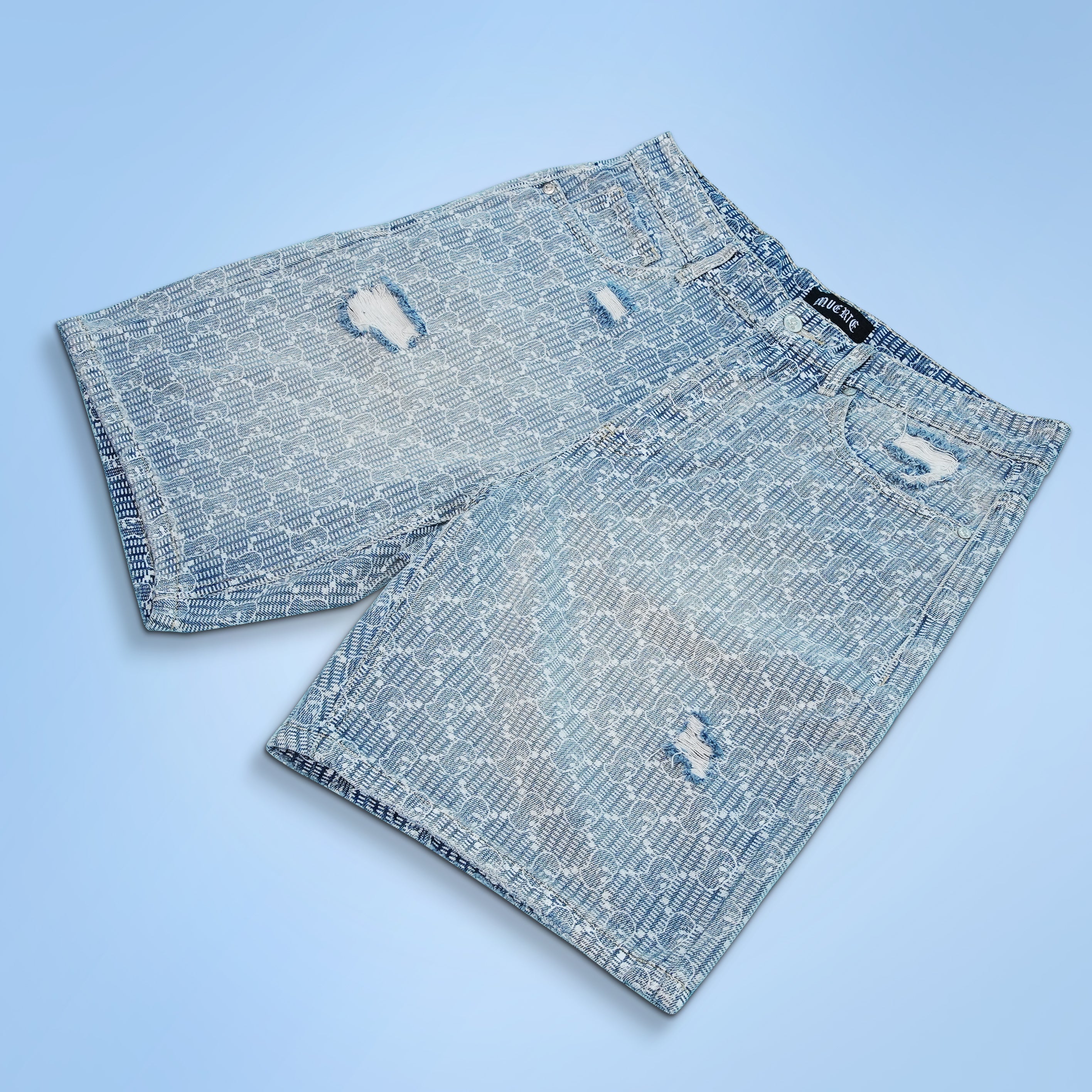Shorts vaqueros desgastados Hustle de Champions