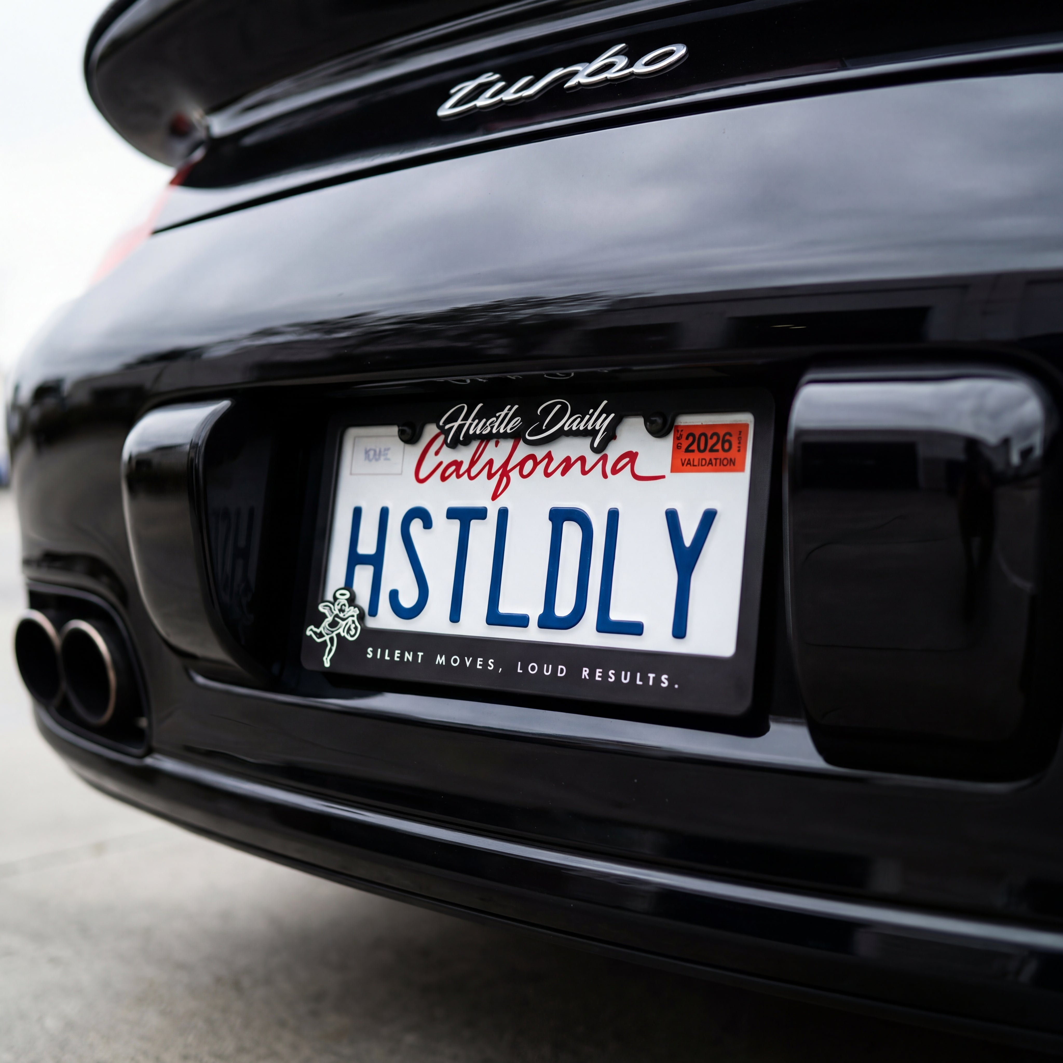 Hustle Daily SMLR License Plate Frame