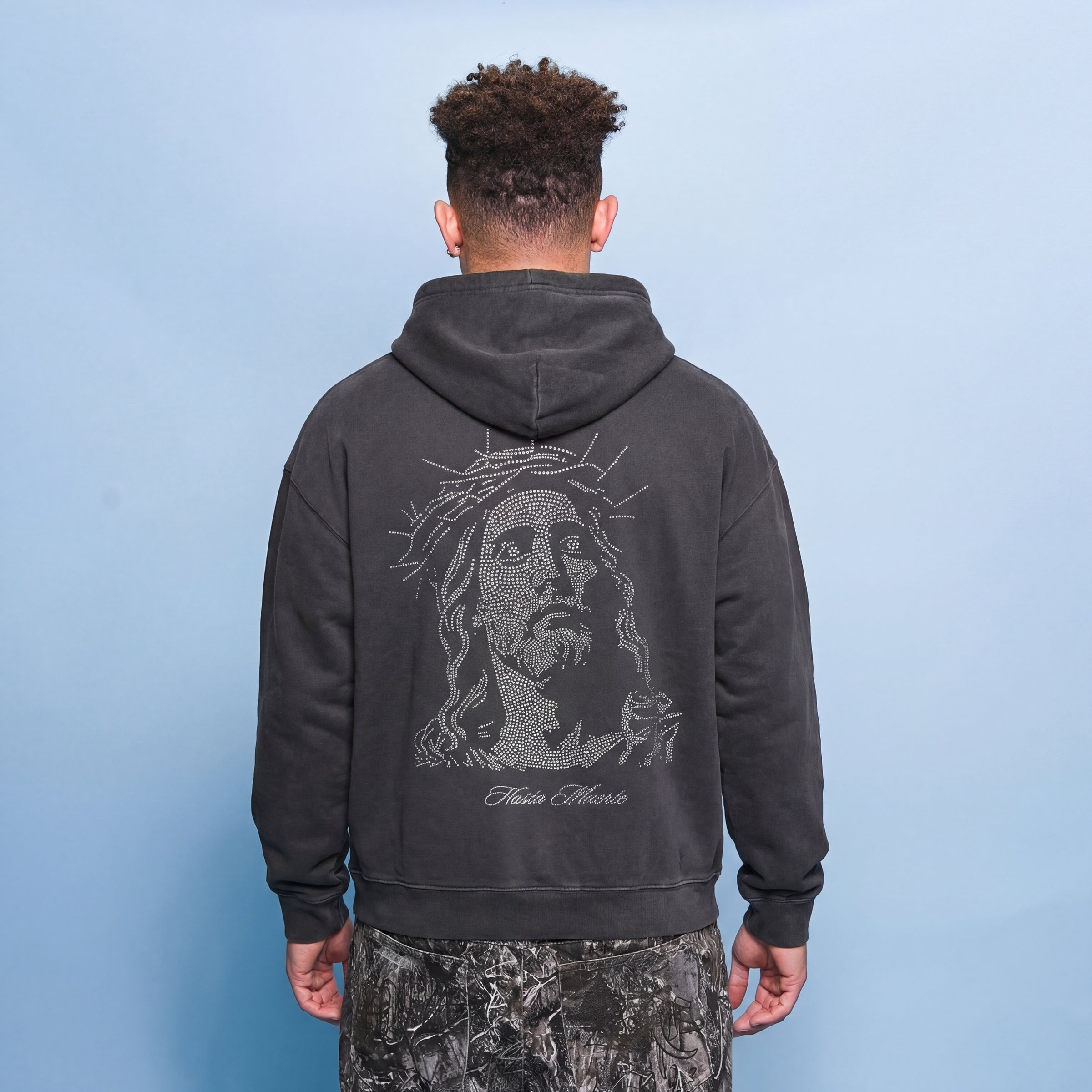 JESUS RHINESTONE POTASSIUM HOODIE