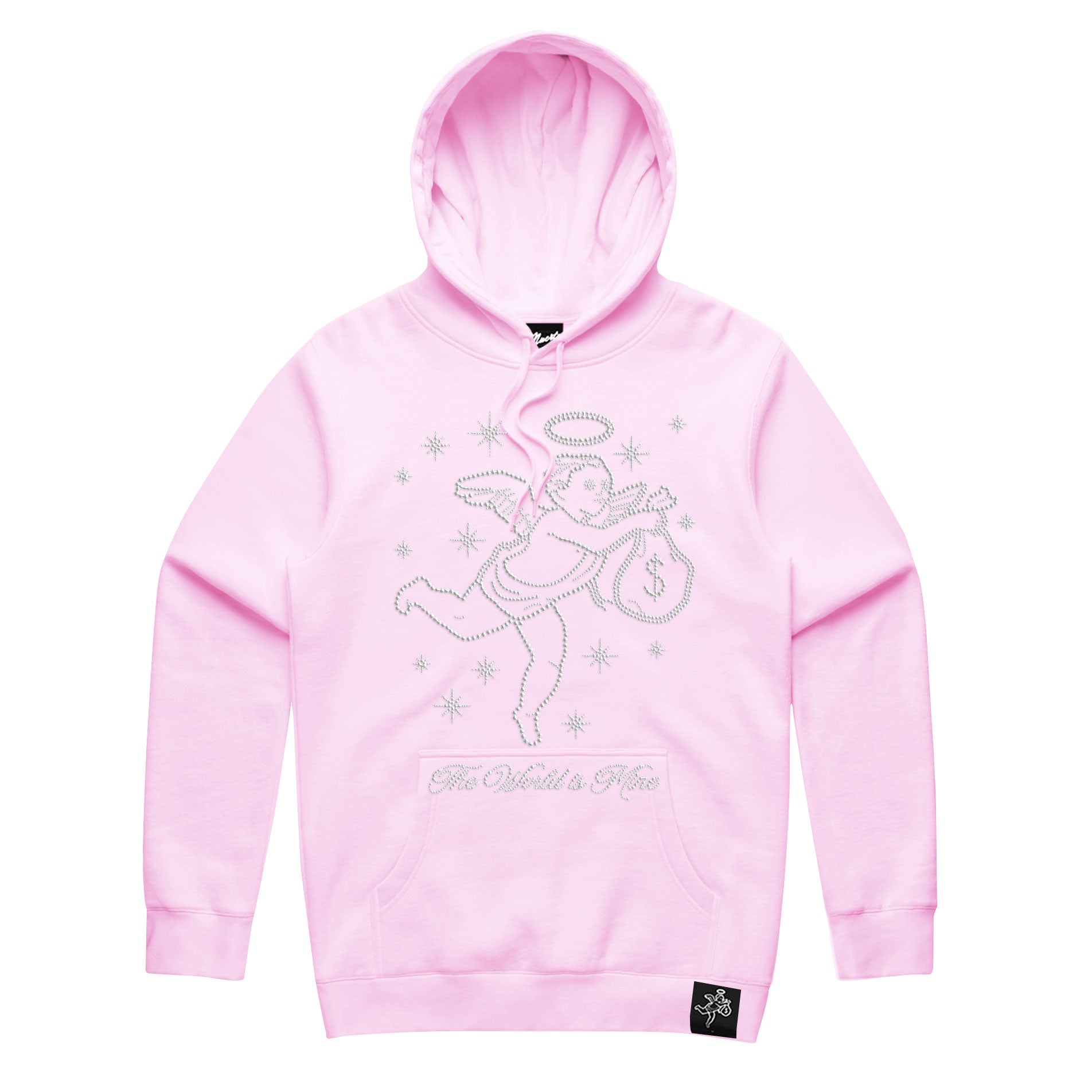 The World Is Mine Rhinestone Angel - HW Hoodie