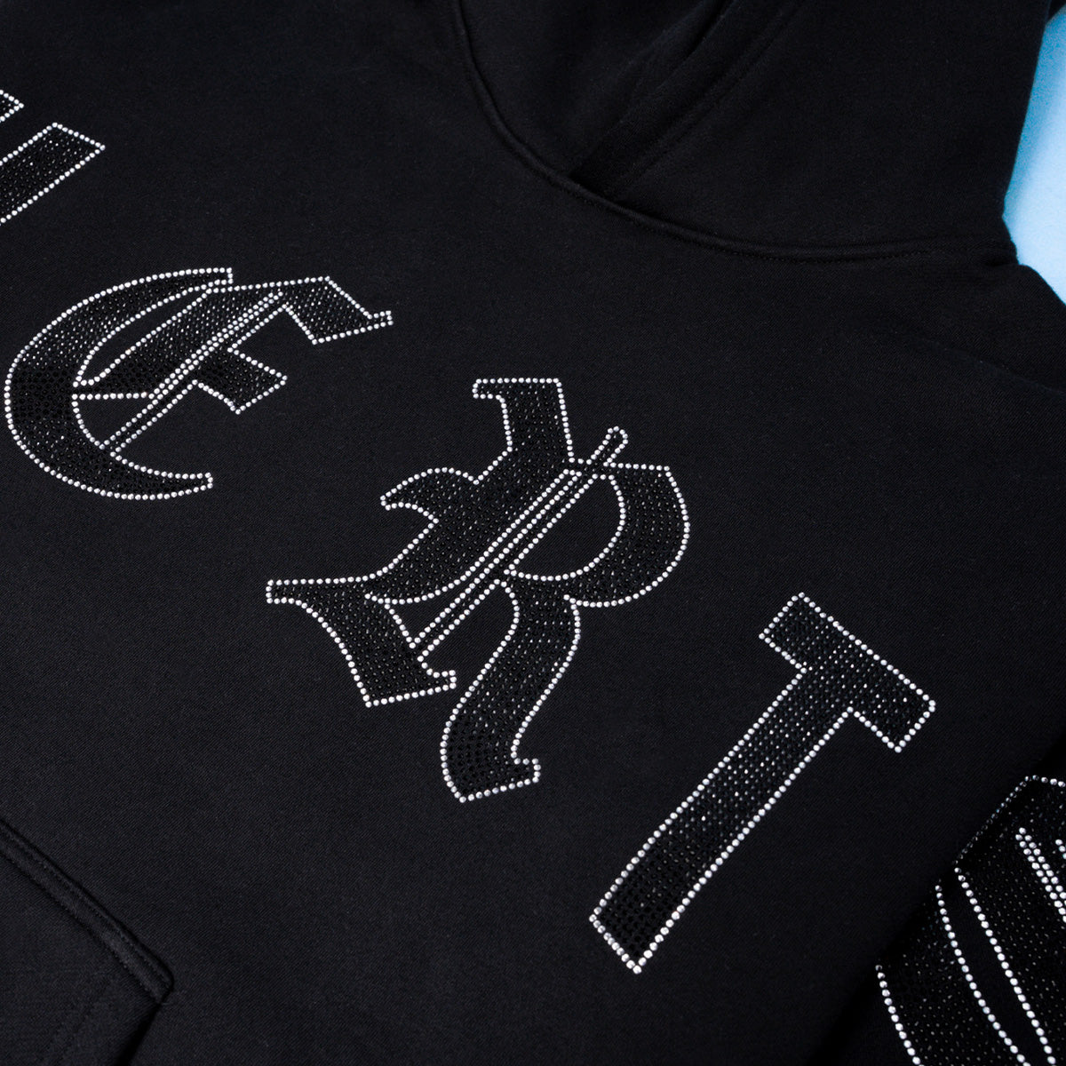 OE Muerte Bones Rhinestone F/B Hoodie