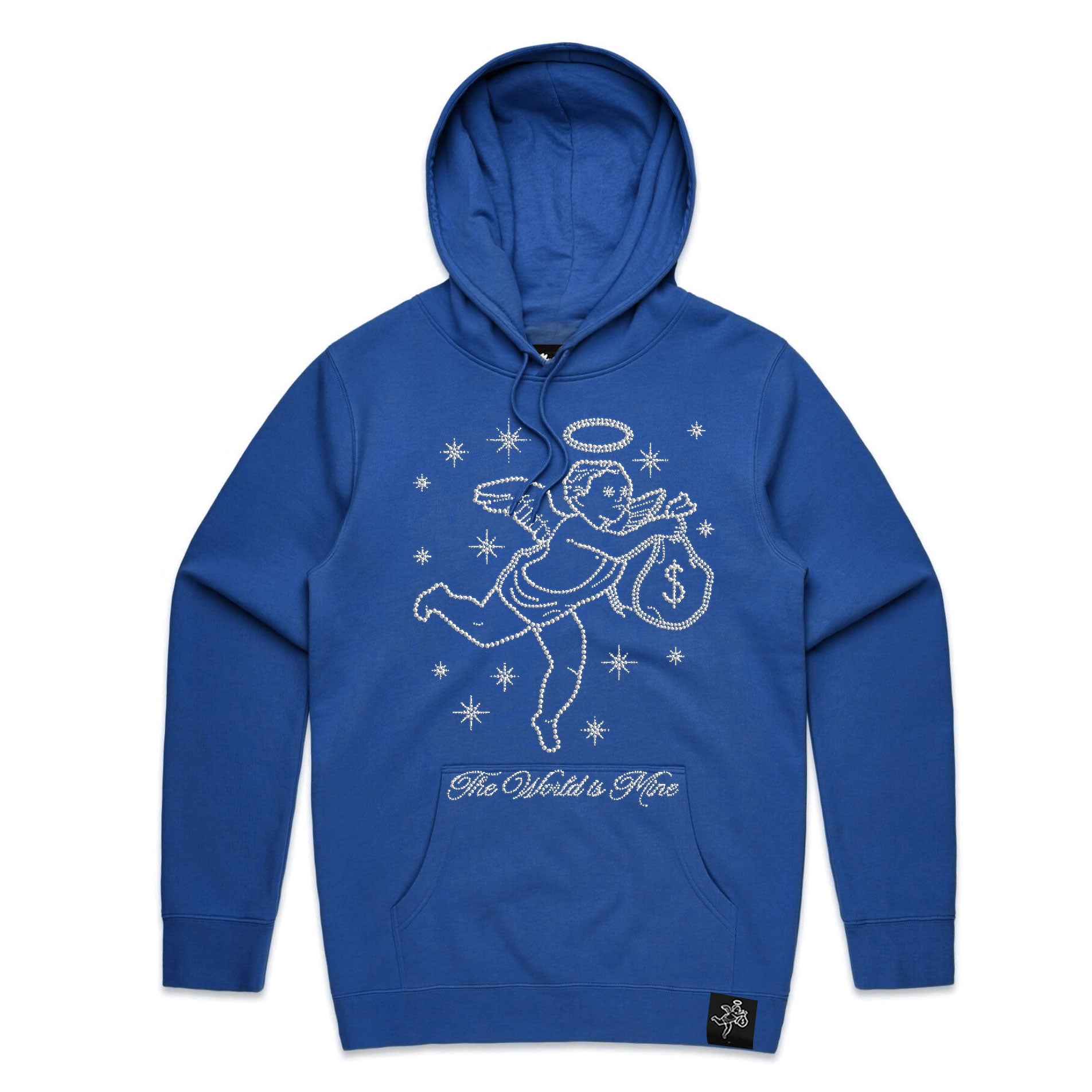 The World Is Mine Rhinestone Angel - HW Hoodie