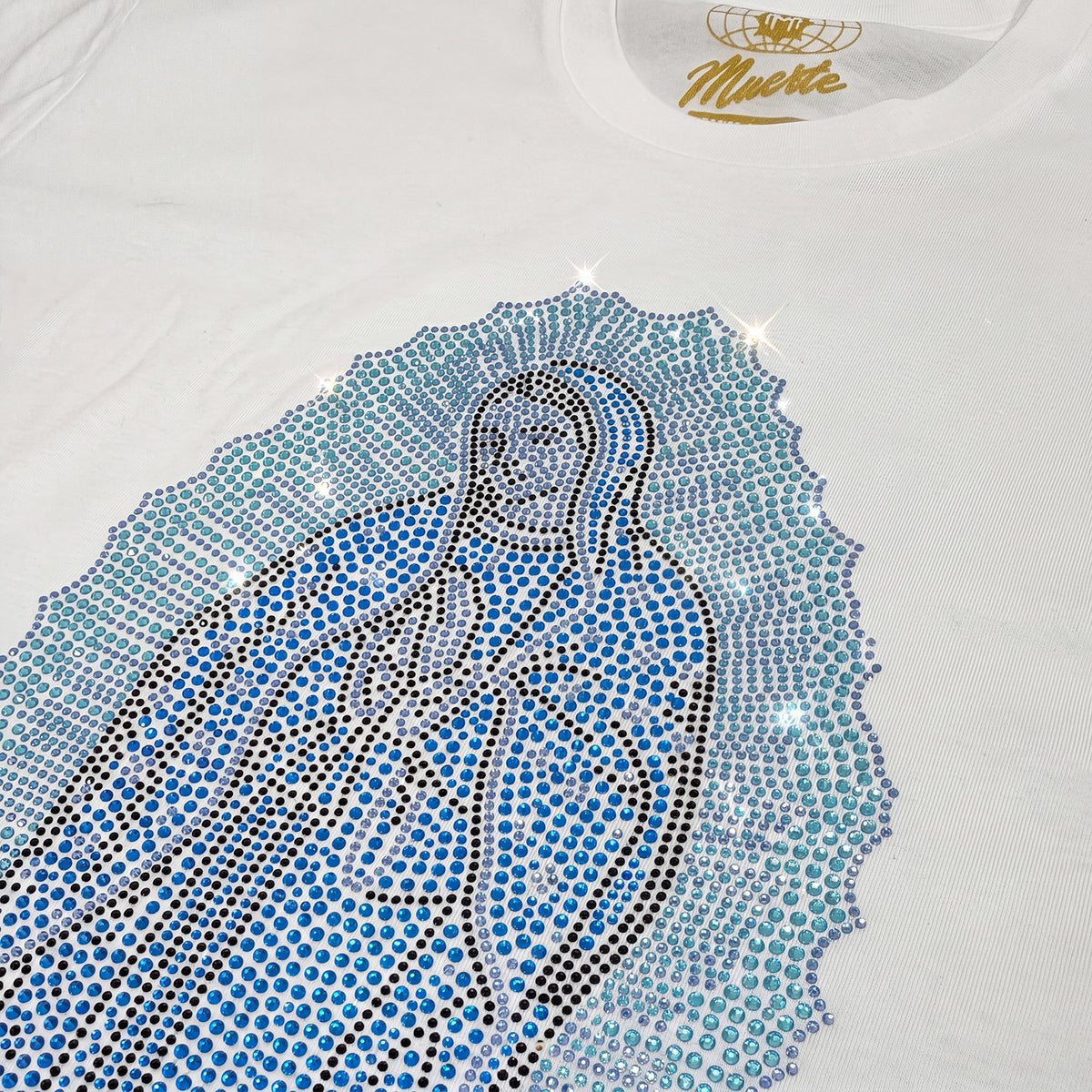 La Reina VM Blue Rhinestone Tee