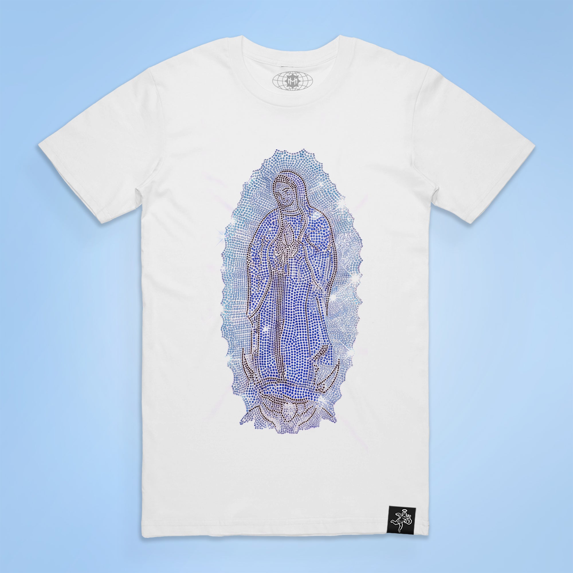 La Reina VM Blue Rhinestone Tee