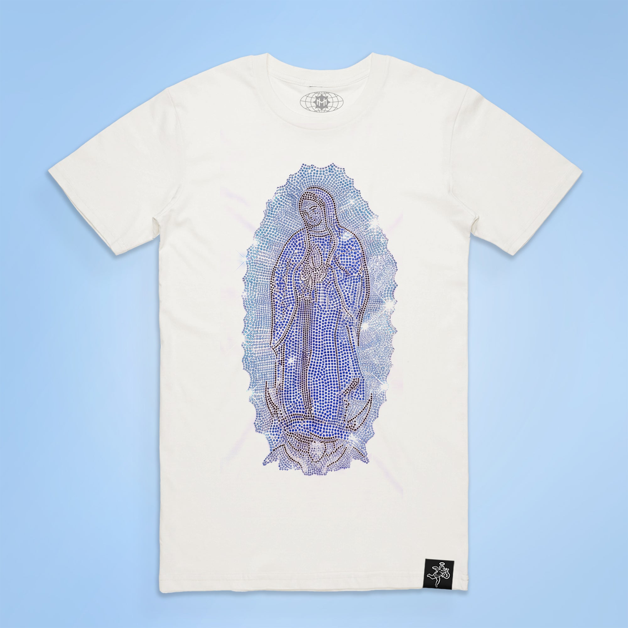 La Reina VM Blue Rhinestone Tee