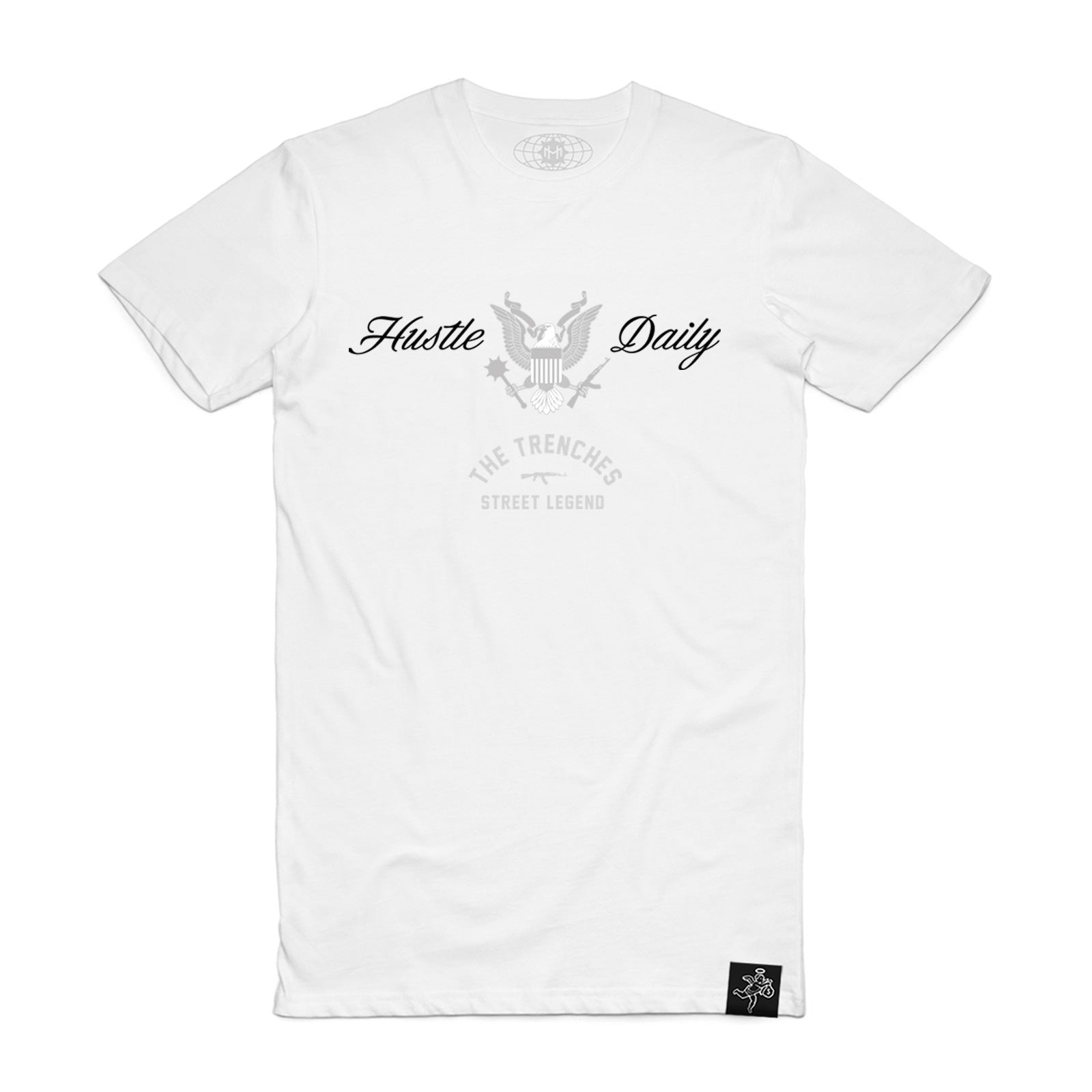 Hustle Daily Eagle Seal White