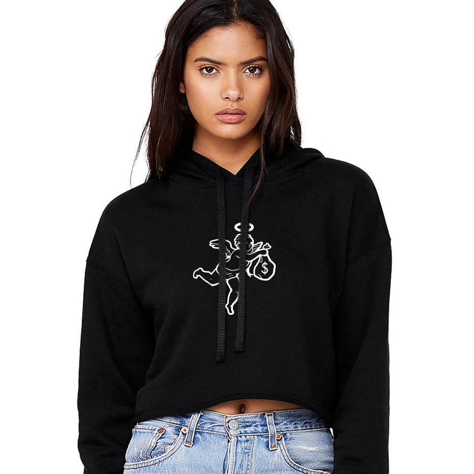 Get Money Angel sudadera con capucha y top corto