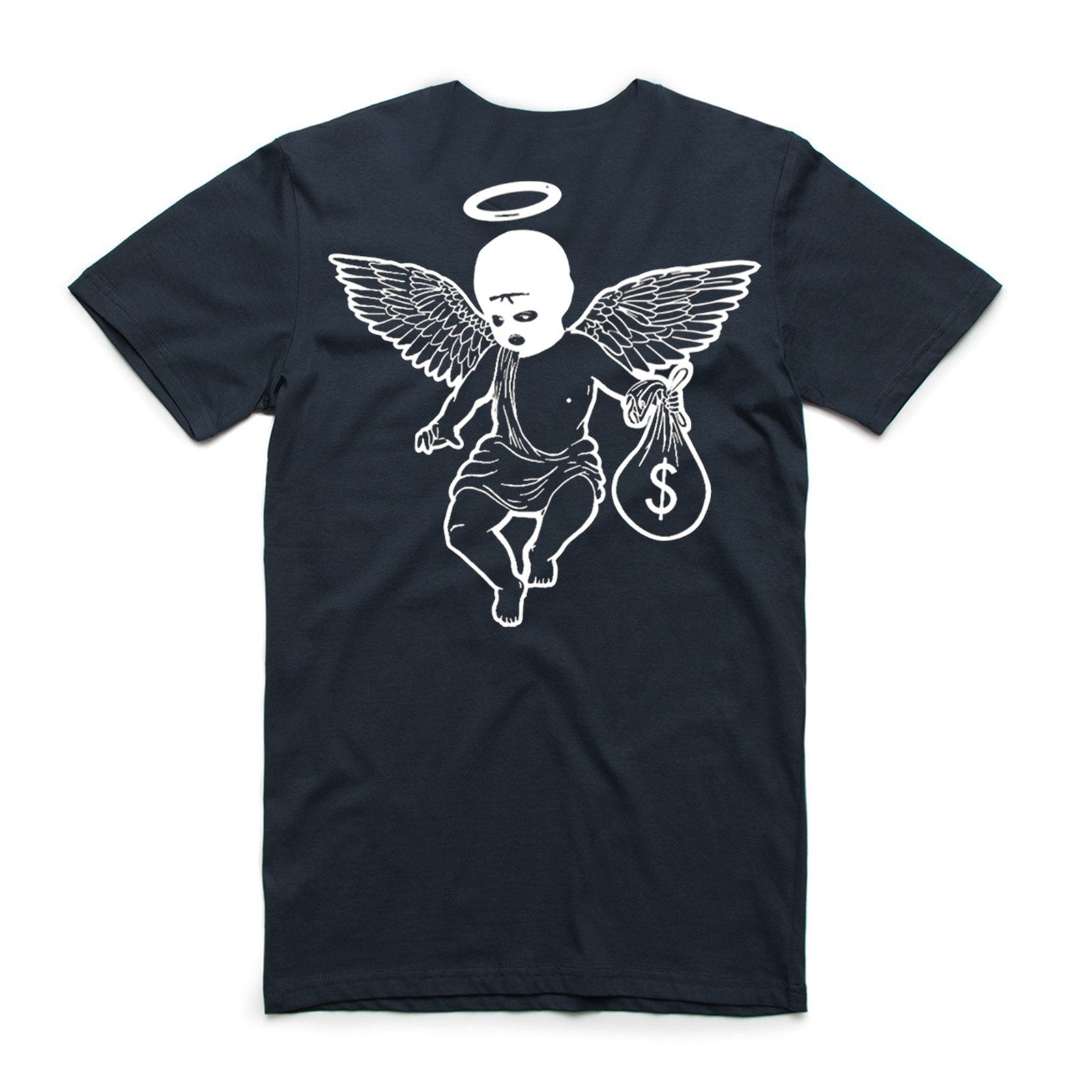 Money Motivated Angel Tee (front/back) - Big and Tall