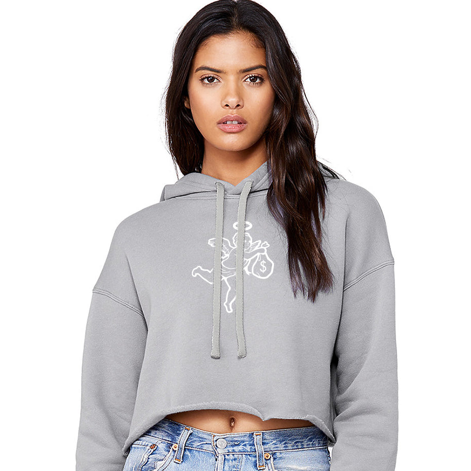 Get Money Angel sudadera con capucha y top corto