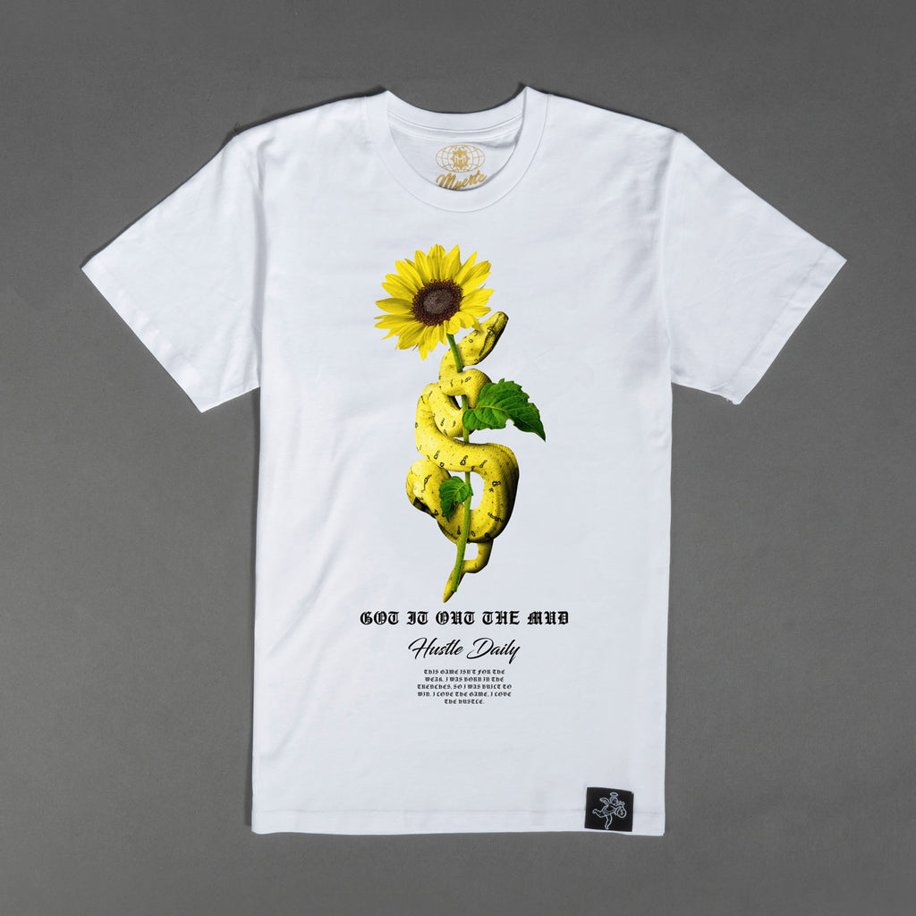 AJ Yellow Snakeskin - White