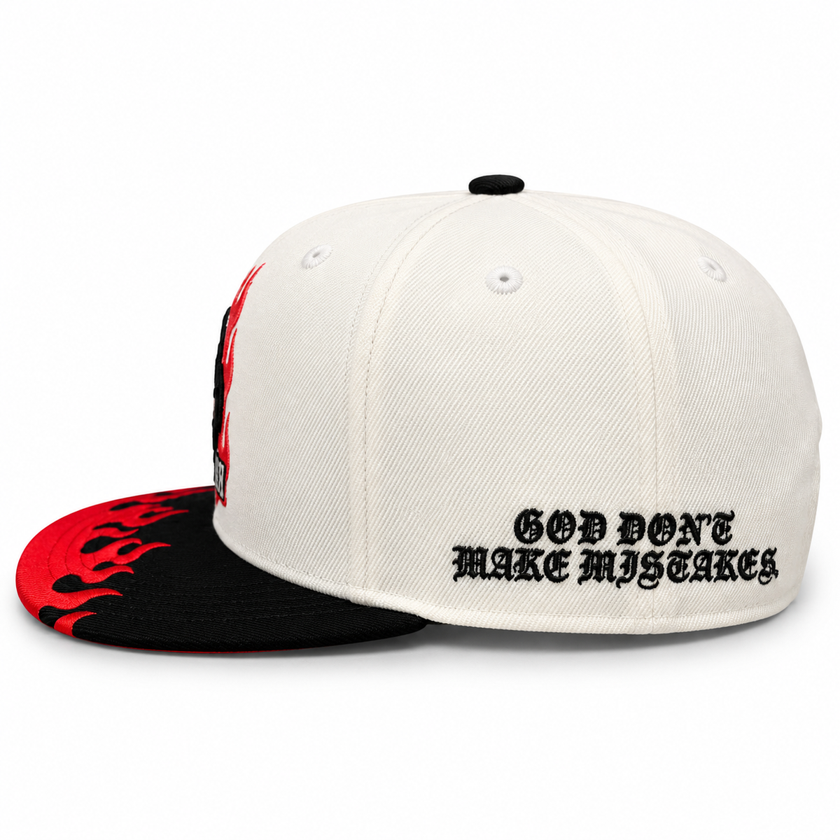 Flames Gothic HM - Snapback - White/Red