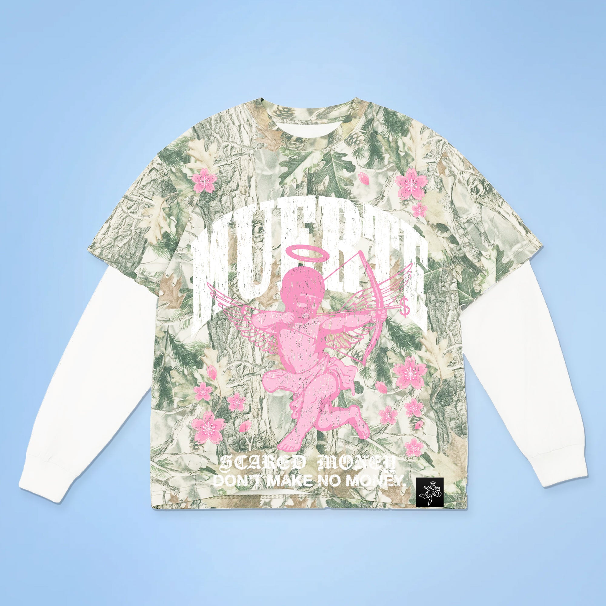 Angel Blossom Camo 2fer Tee