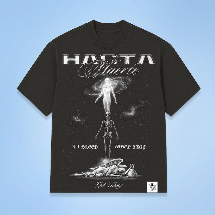Afterlife - Black Garment Dye Tee