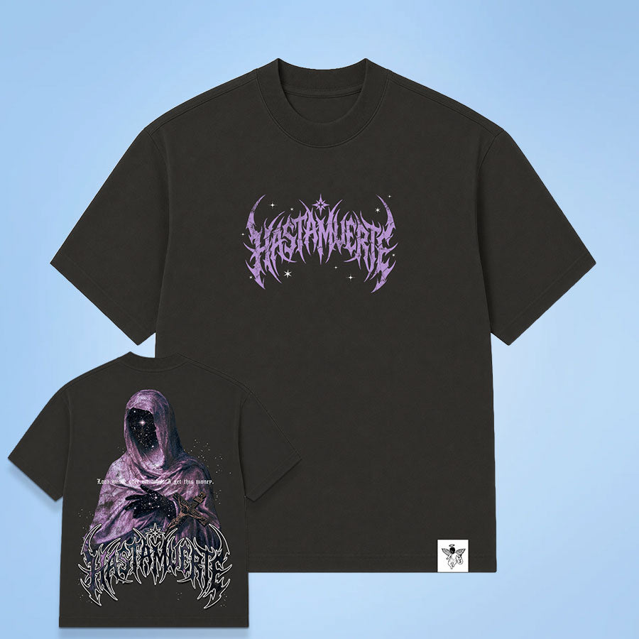 Divine Order - Black Garment Dye Tee