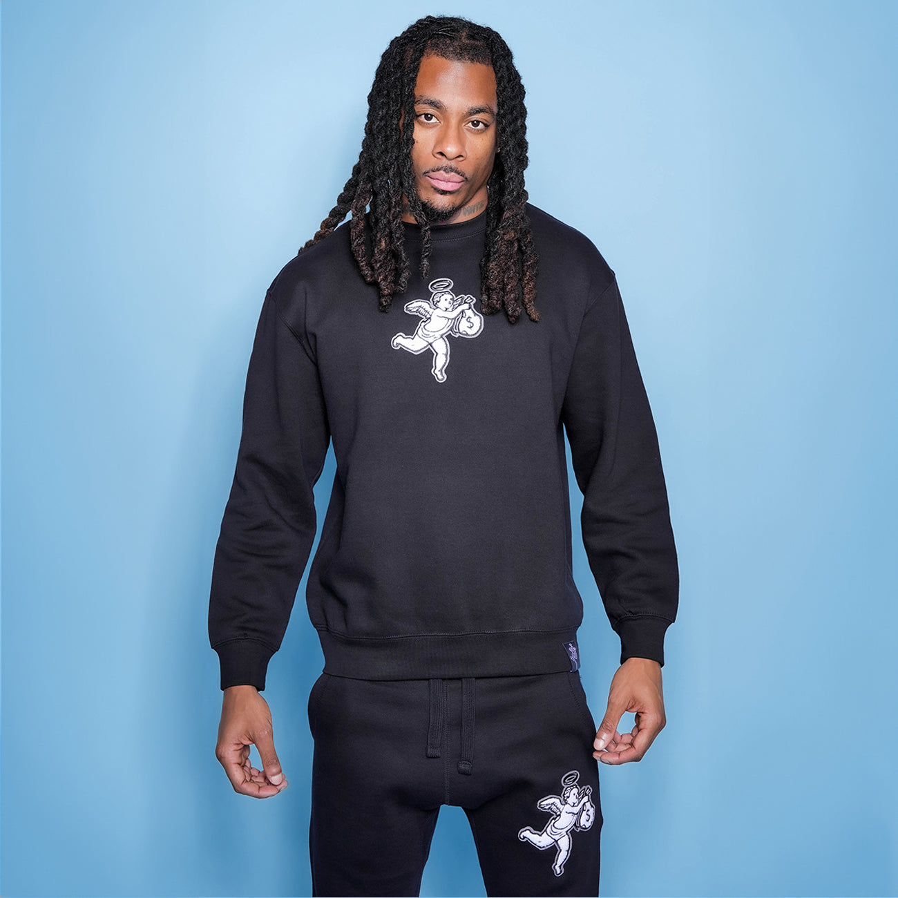 Small CHE Patch Crewneck and Jogger Set