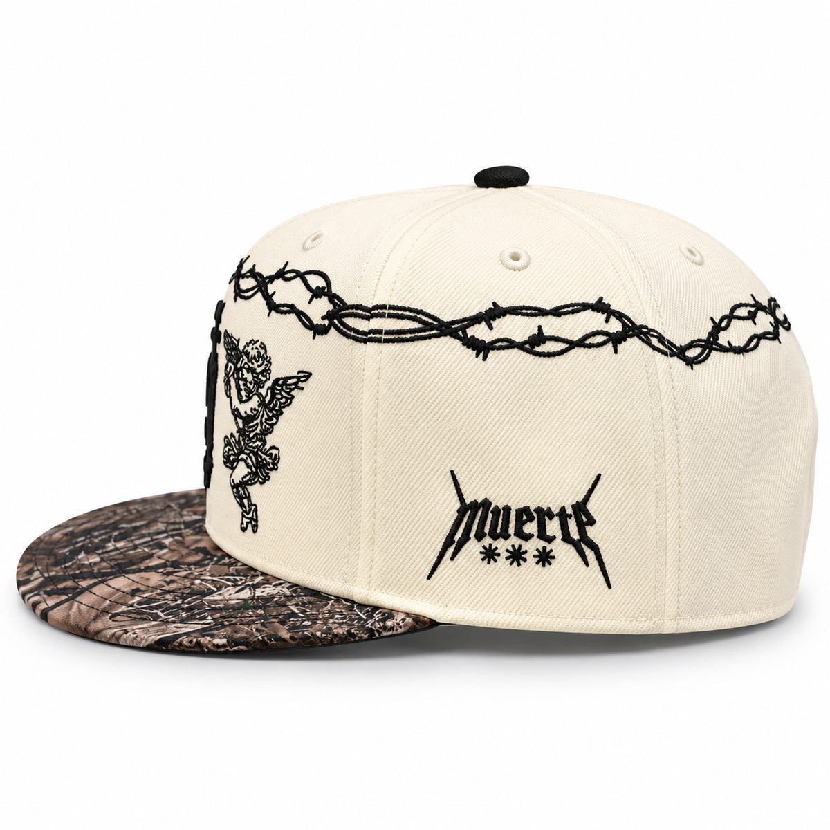 Barbed Wire - Snapback - Cream/Camo