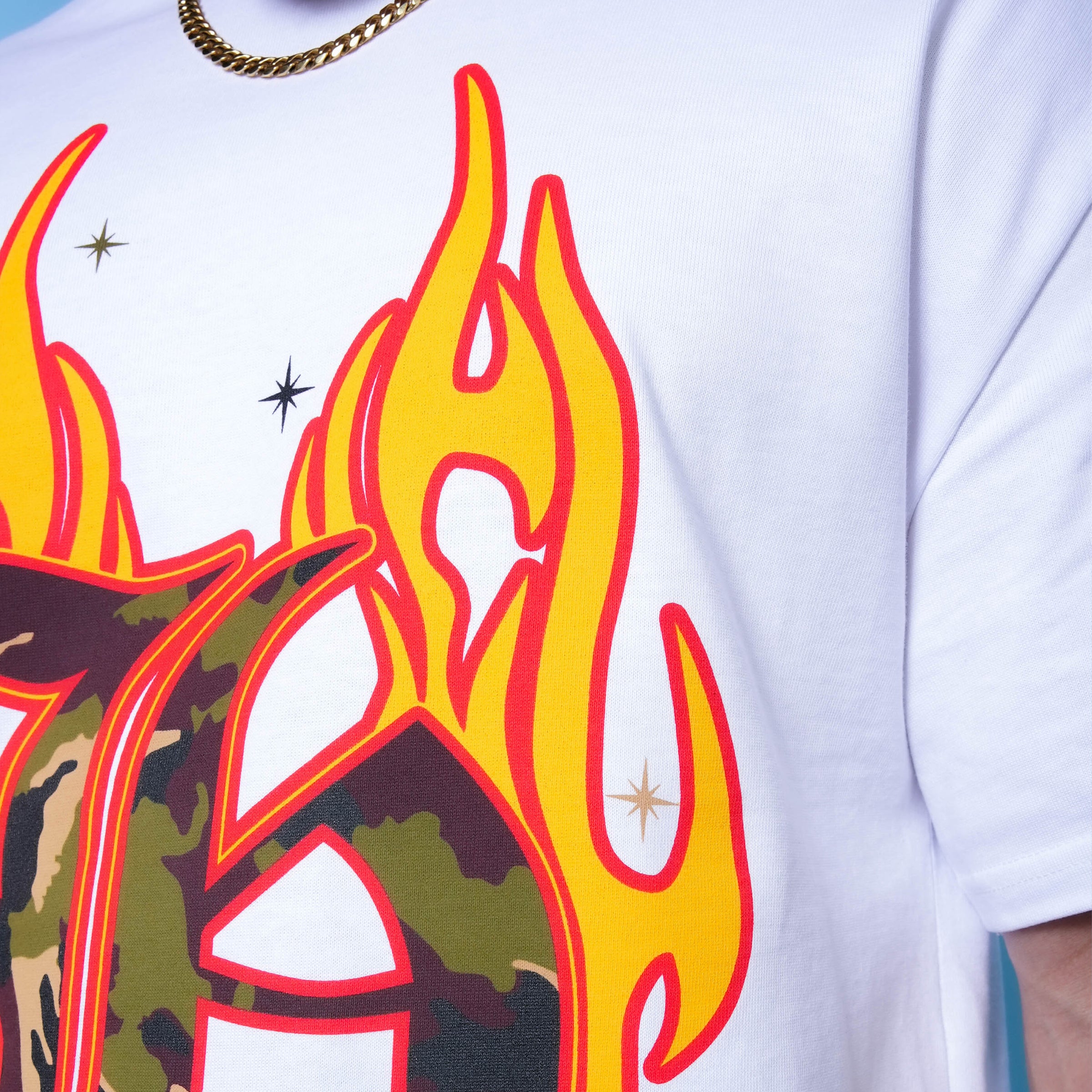 RED LABEL - Flame Camo Tee