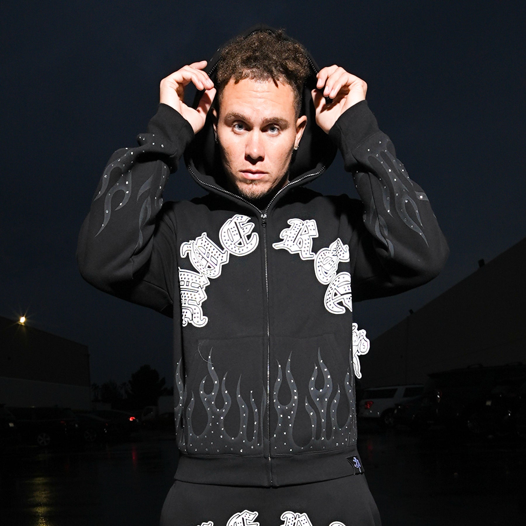 HM Flame Stone Zip Hoodie