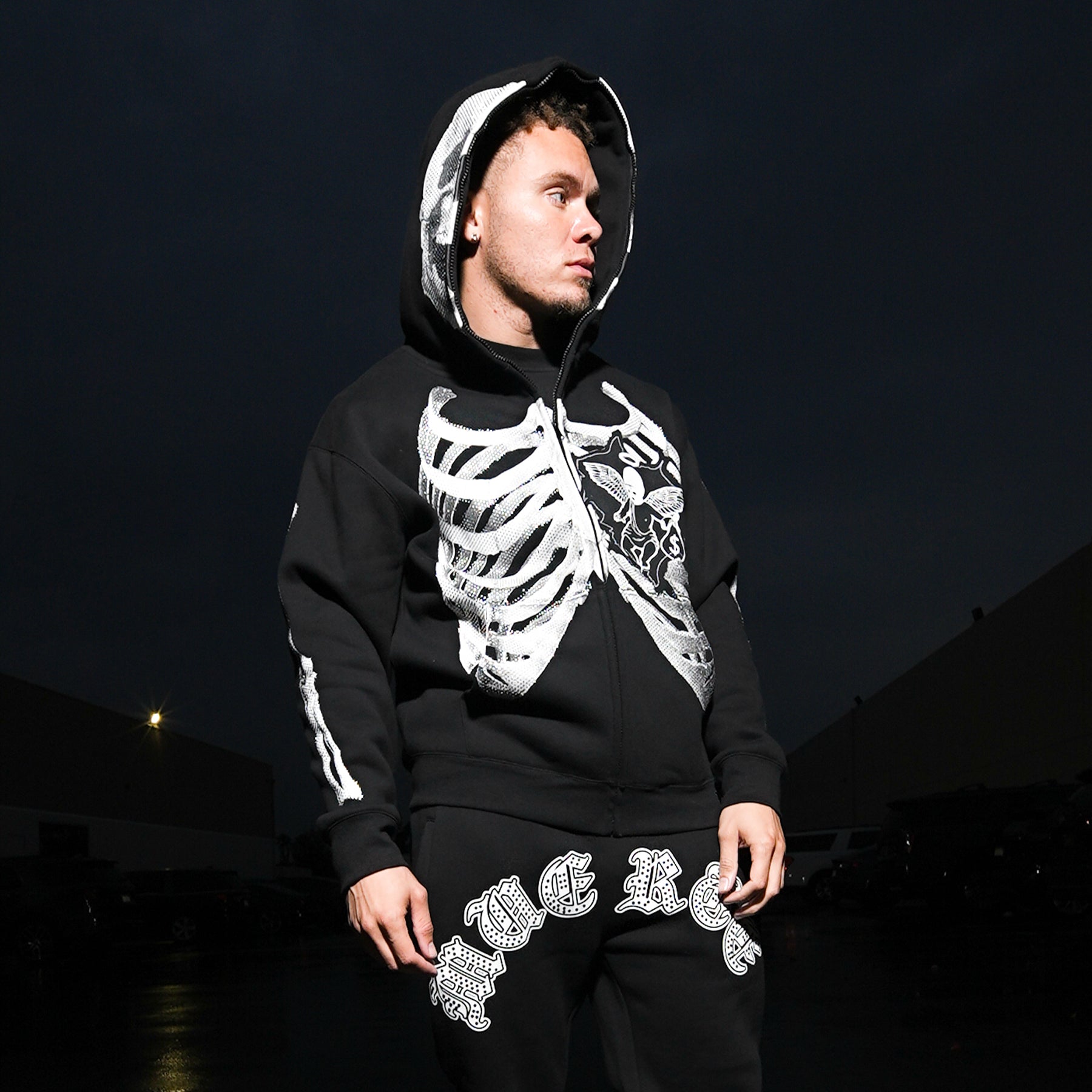 T3 HM Angel Cage Full Zip Hoodie