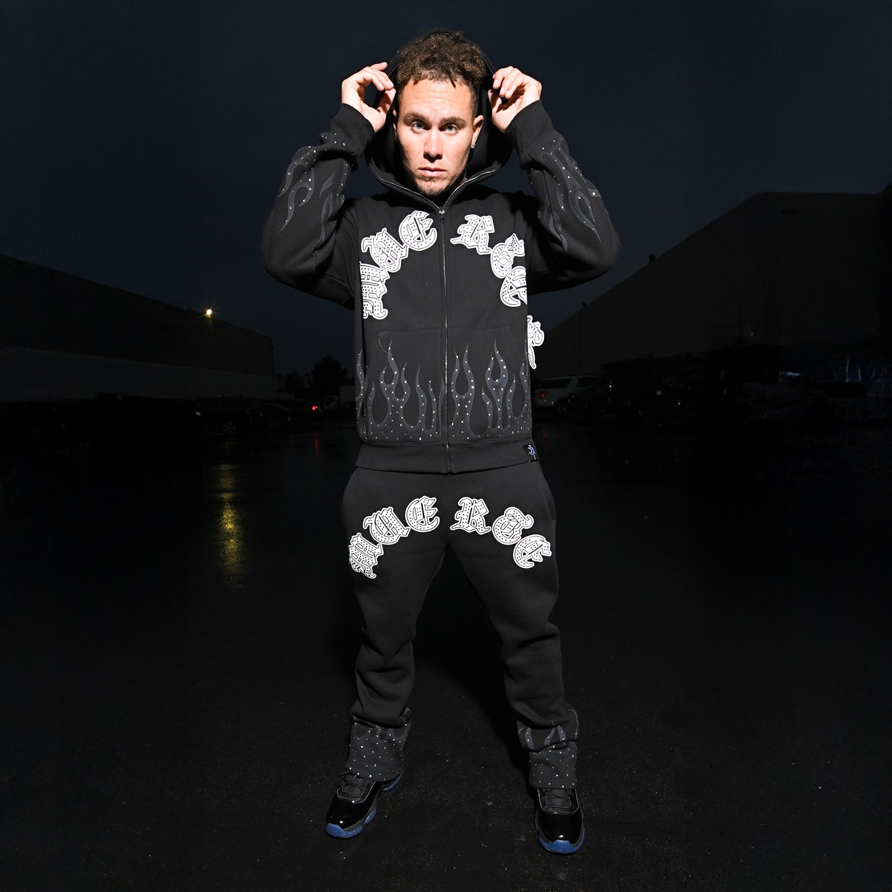 HM Flame Stone Zip Hoodie