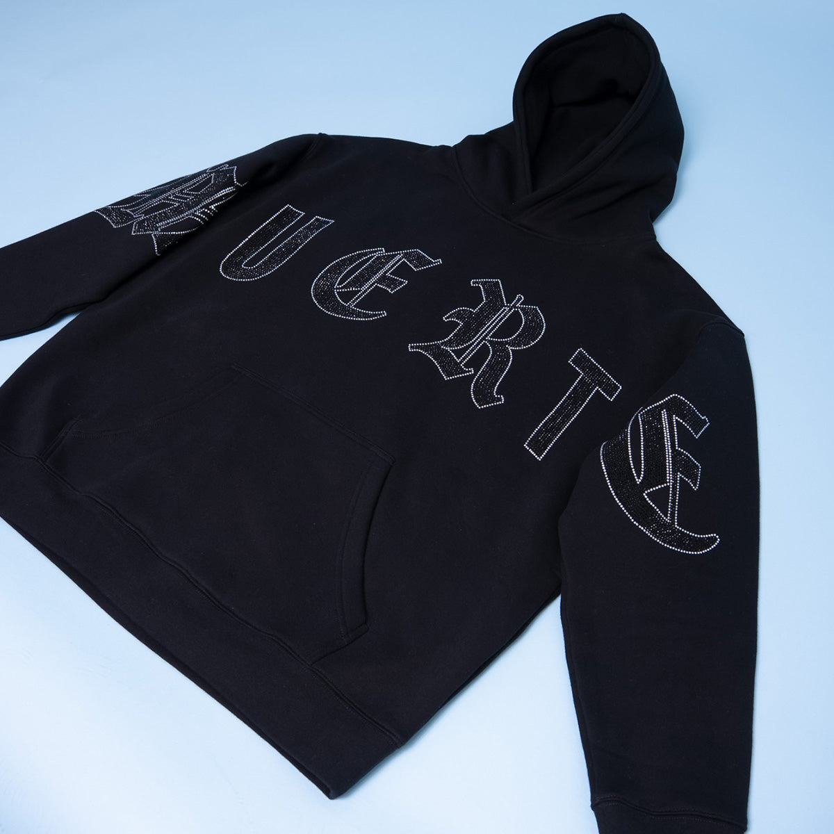 OE Muerte Bones Rhinestone F/B Hoodie