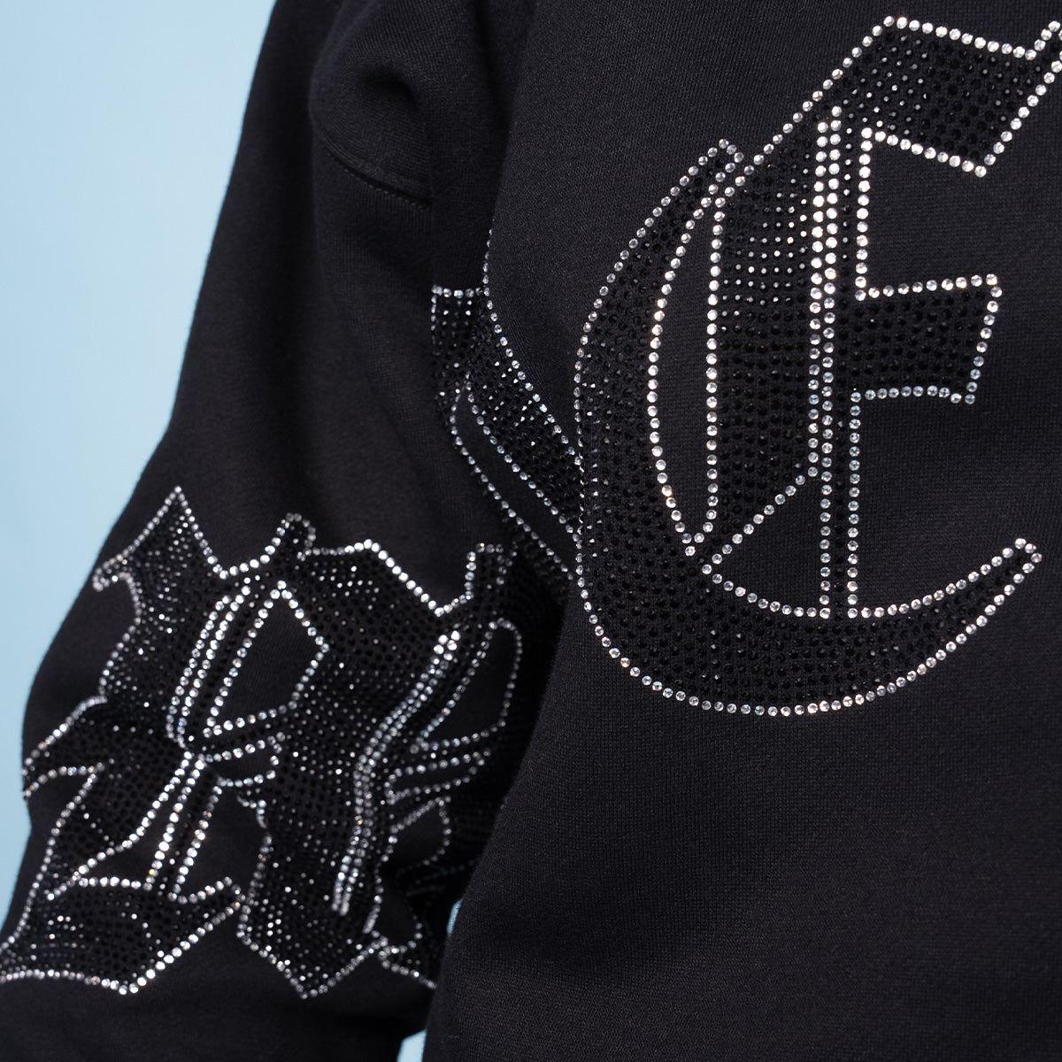 OE Muerte Bones Rhinestone F/B Hoodie