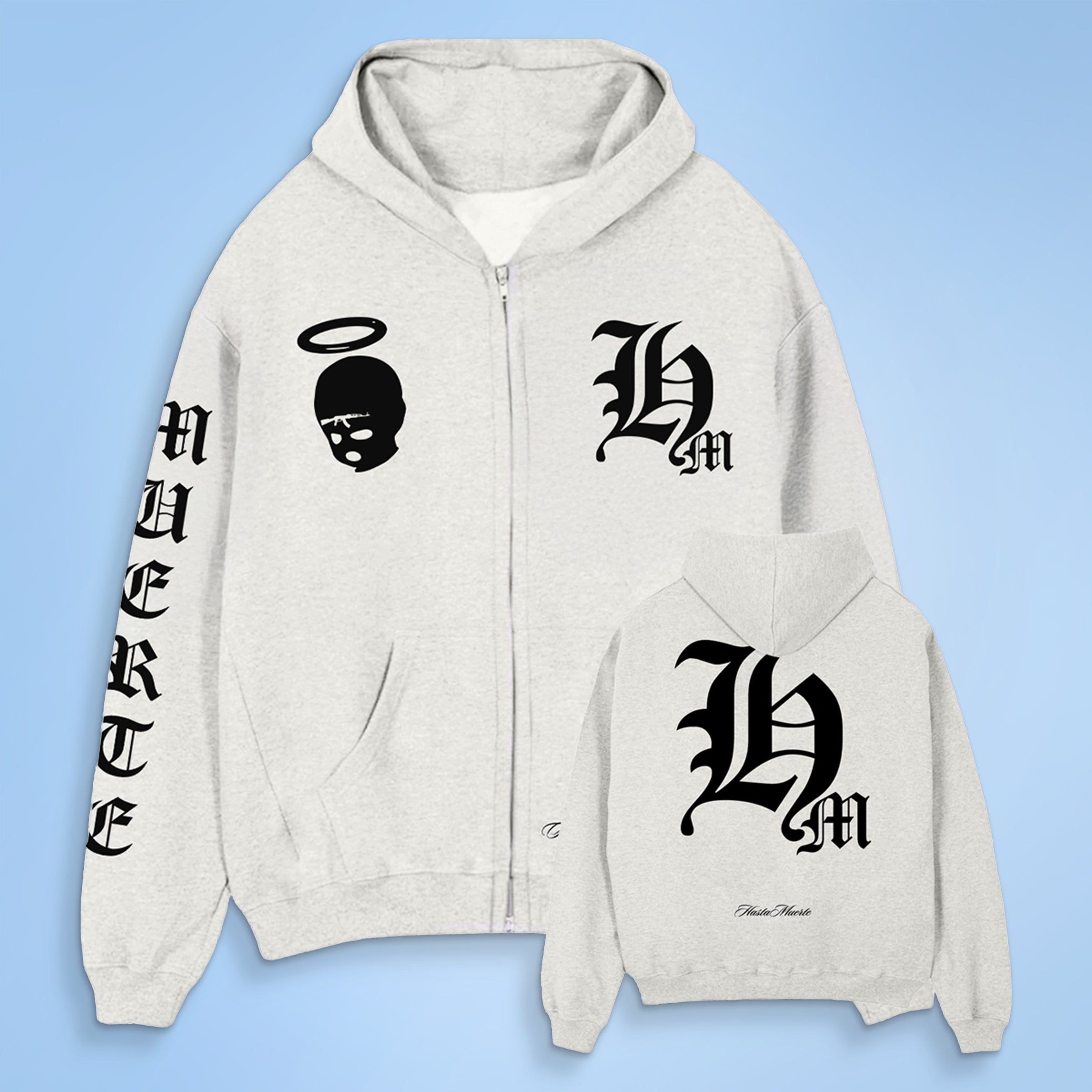 HM BLK - OAT F/B ZIP Hoodie (LW)