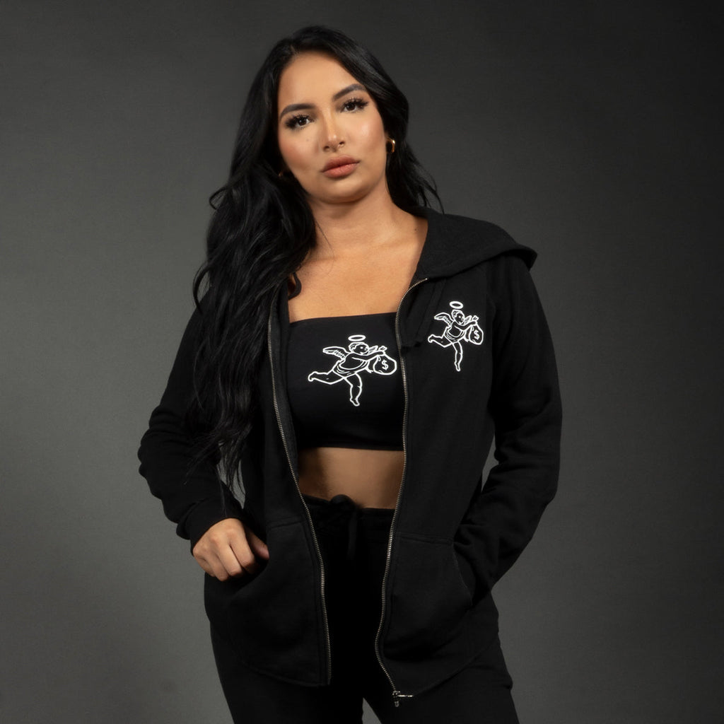 Get Money Women's Wave Zip Hoodie