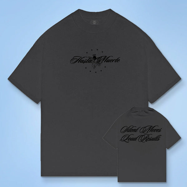 Silent Moves Script - Vintage Black Tee