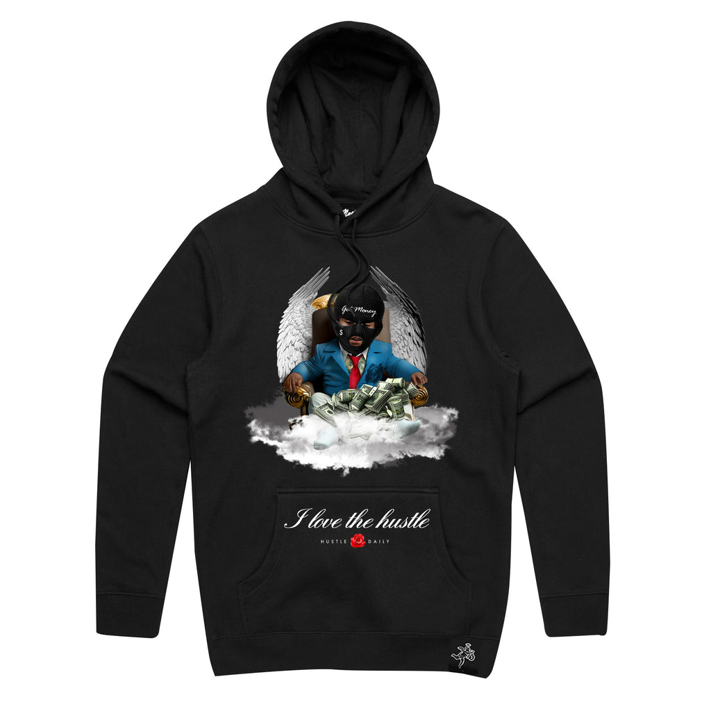 Baby Angel Black Hoodie - CLR