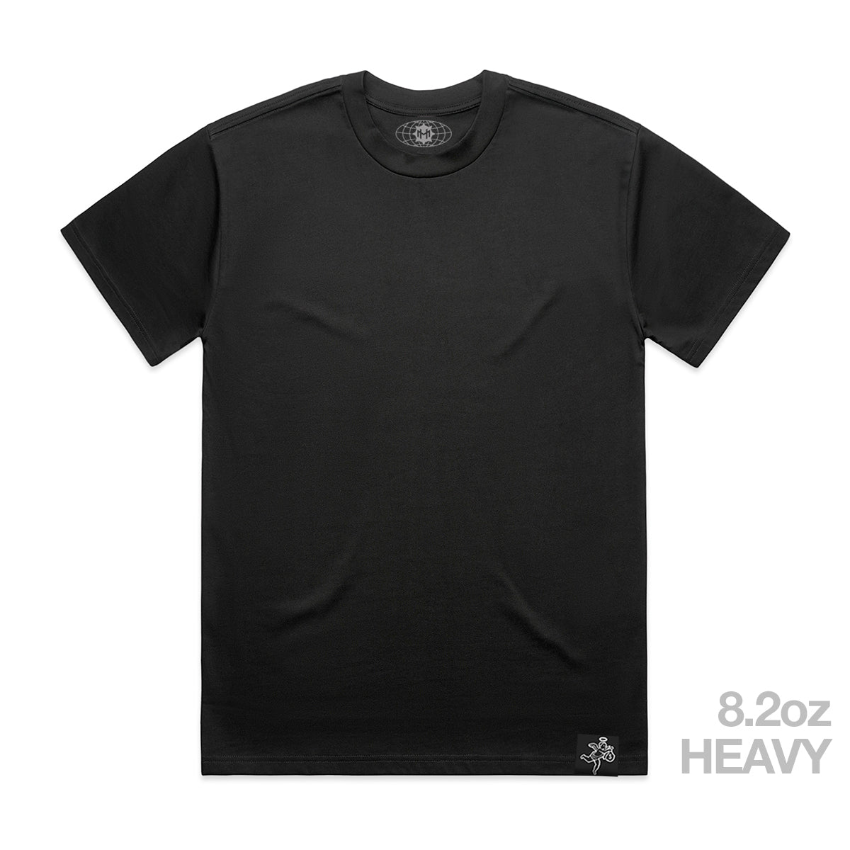 Camiseta Negra Pesada - Básica