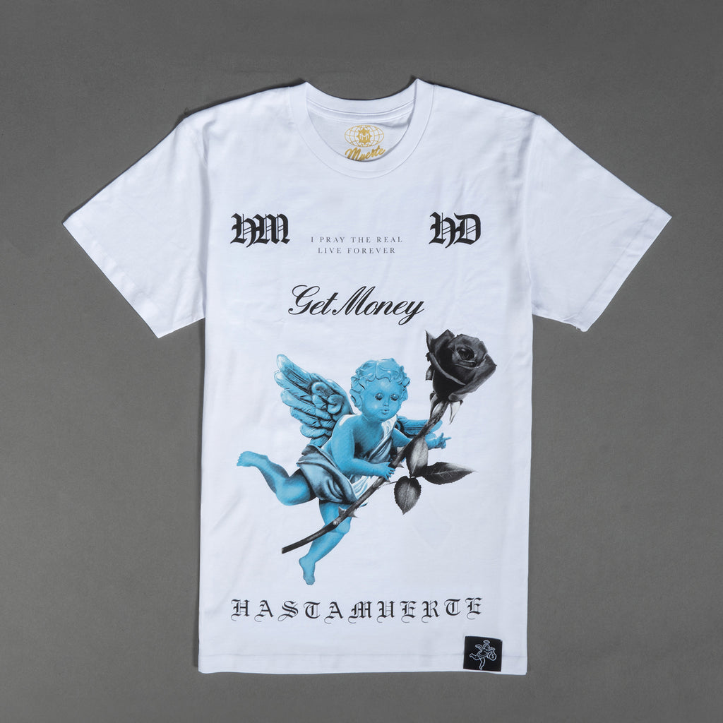 Pray The Real Blue Angel Tee - White