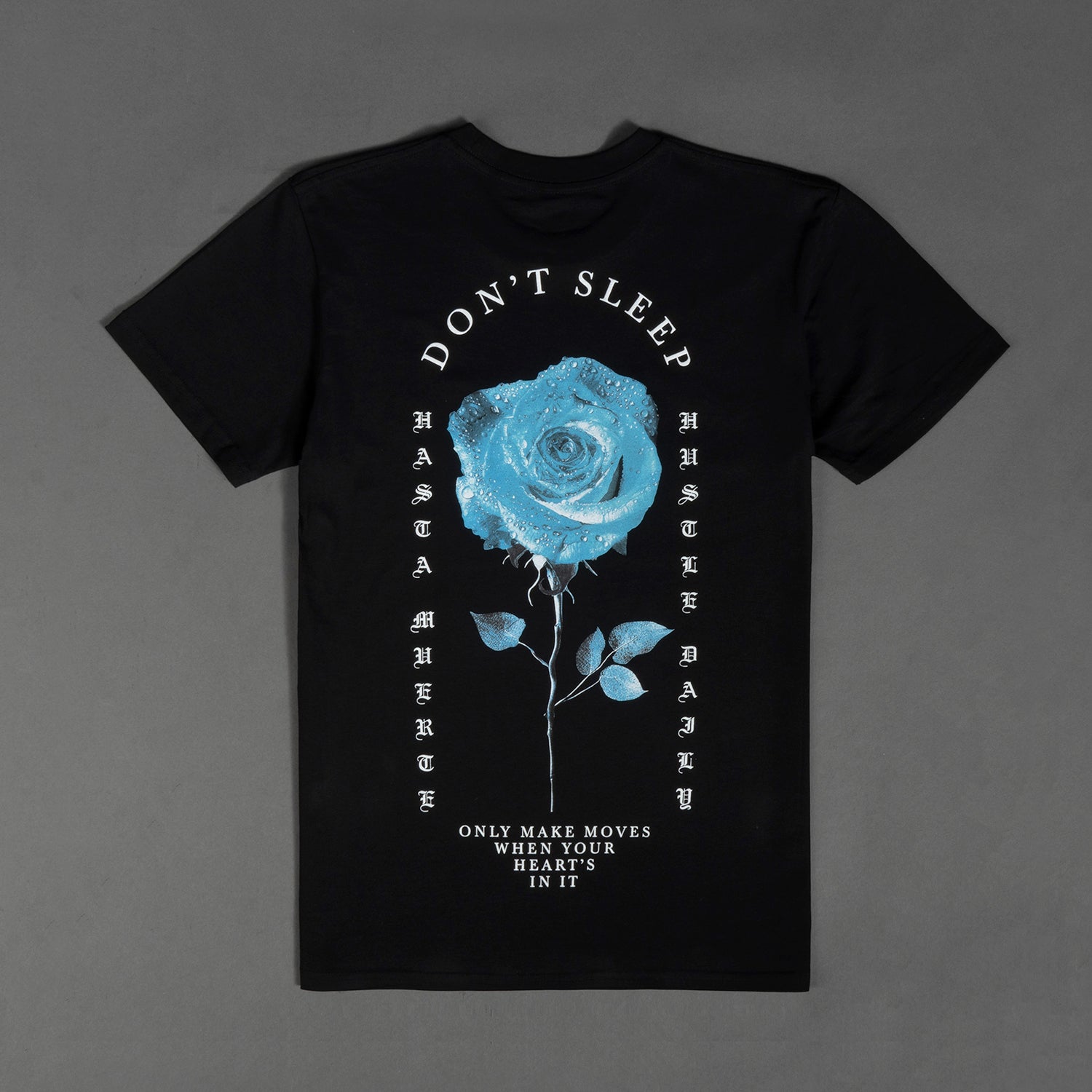 Camiseta MM Blue Rose DS - Negro